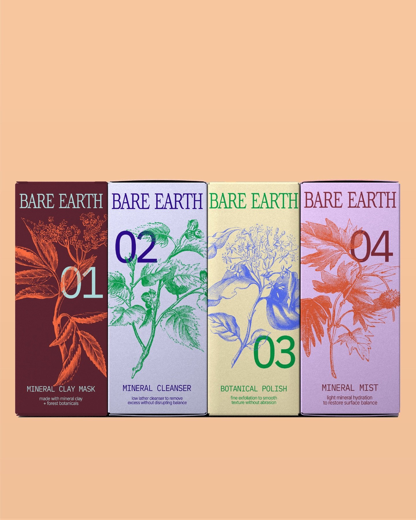BARE EARTH 🌱🌎 - SO excited I got to make time for this passion project! I&rsquo;ve been really deep in design mode with client work that I love, but there&rsquo;s something special about working on your own stuff. 

For this brand, I was inspired b