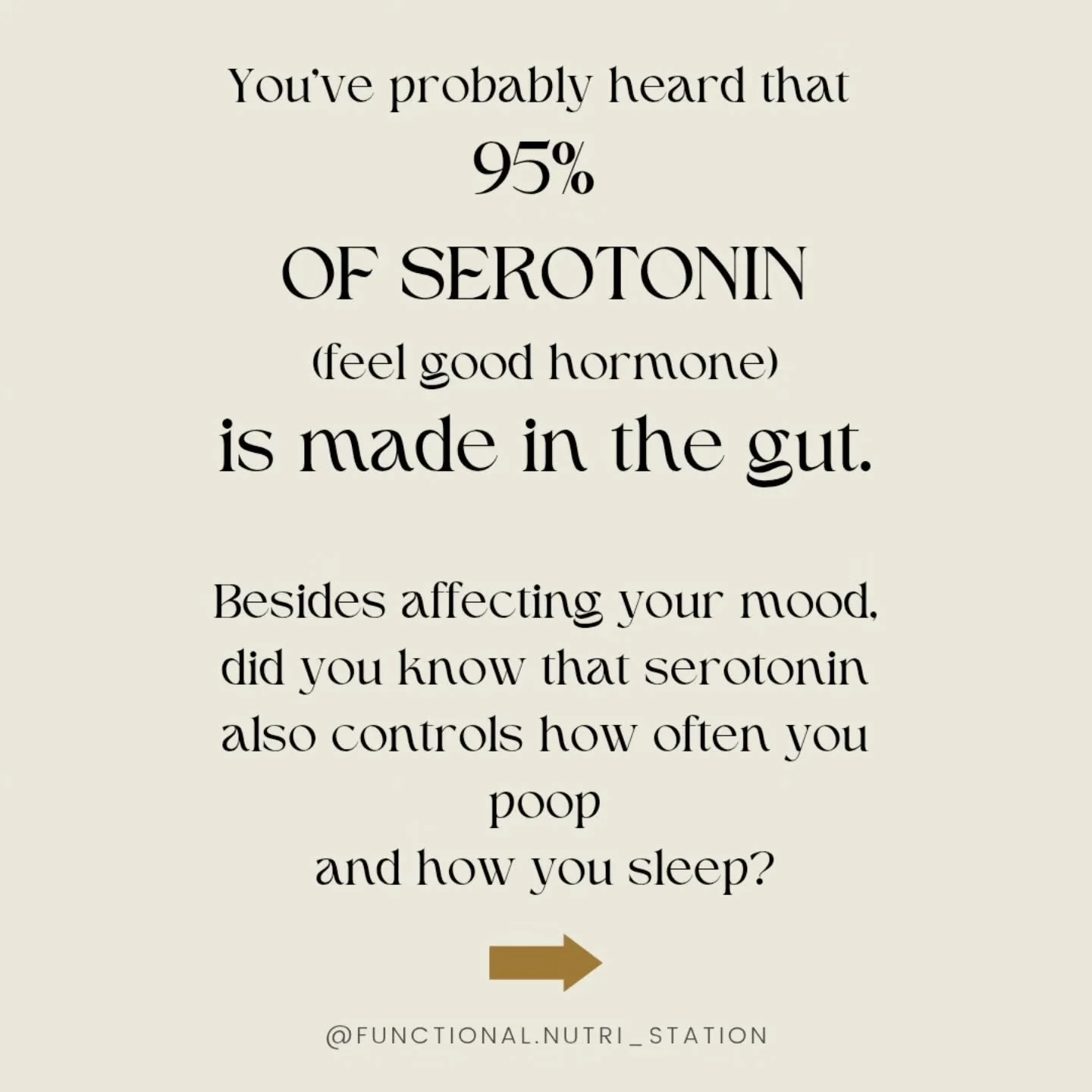 How to "boost" your serotonin👇

💡Serotonin acts as neurotransmitter in your brain but functions as hormone in your gut

💡Besides mood and emotional stability it affects bowel movement, sleep cycles, appetite, it helps in wound healing, i