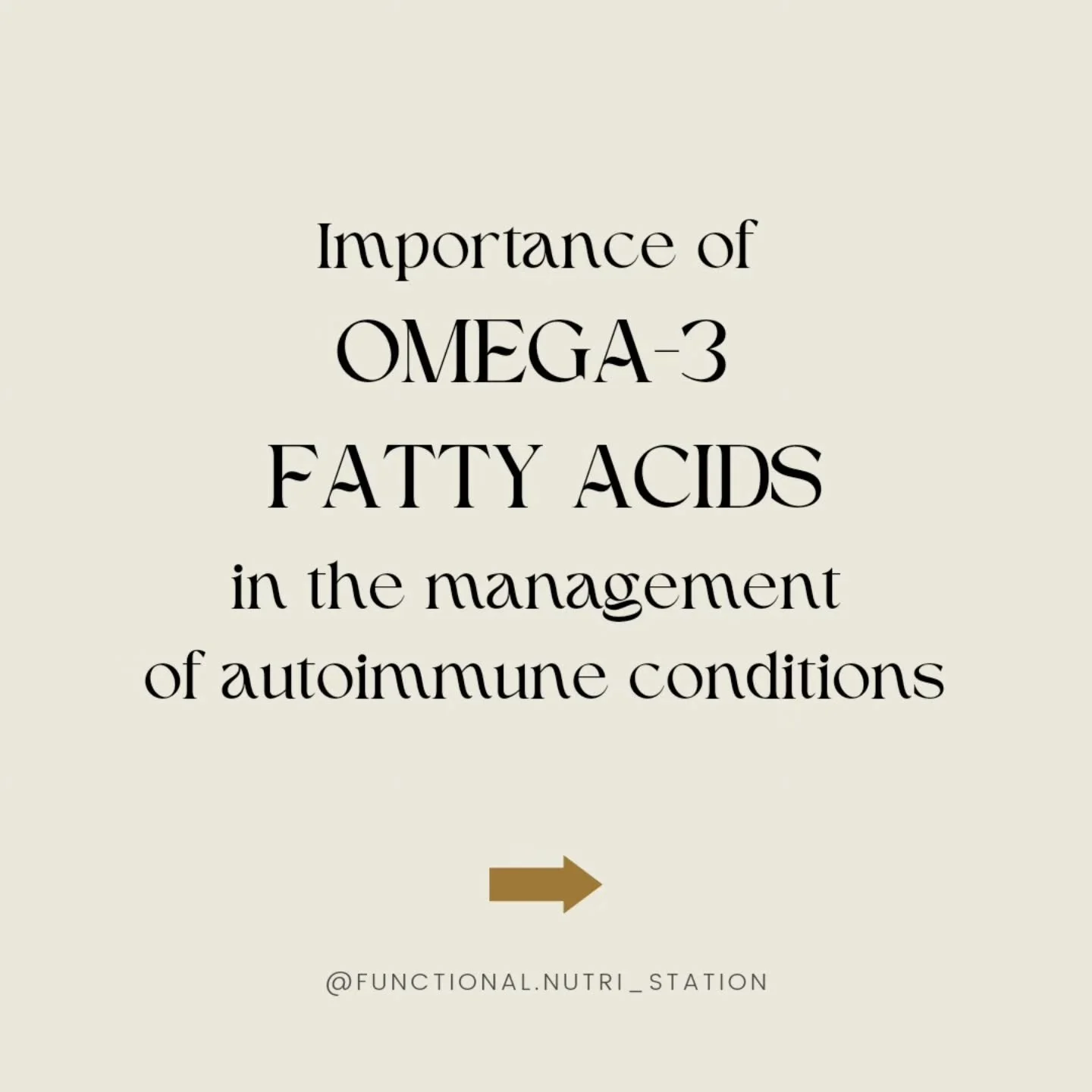 Autoimmune flares? Fatigue? Joint pain? Brain fog?

You might be deficient in THIS essential nutrient👇

⚠️Omega-3 fatty acids are essential fats your body needs but can&rsquo;t make on its own. 

⚠️Without enough of omega-3s, your immune system can 