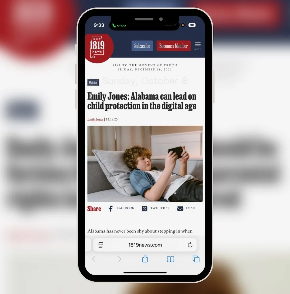 When a place helps raise you, gratitude turns into responsibility.

This is about protecting what works, fixing what doesn&rsquo;t, and standing up for our kids.

Thank you to 1819 News for publishing Emily&rsquo;s thoughts on child protection in the