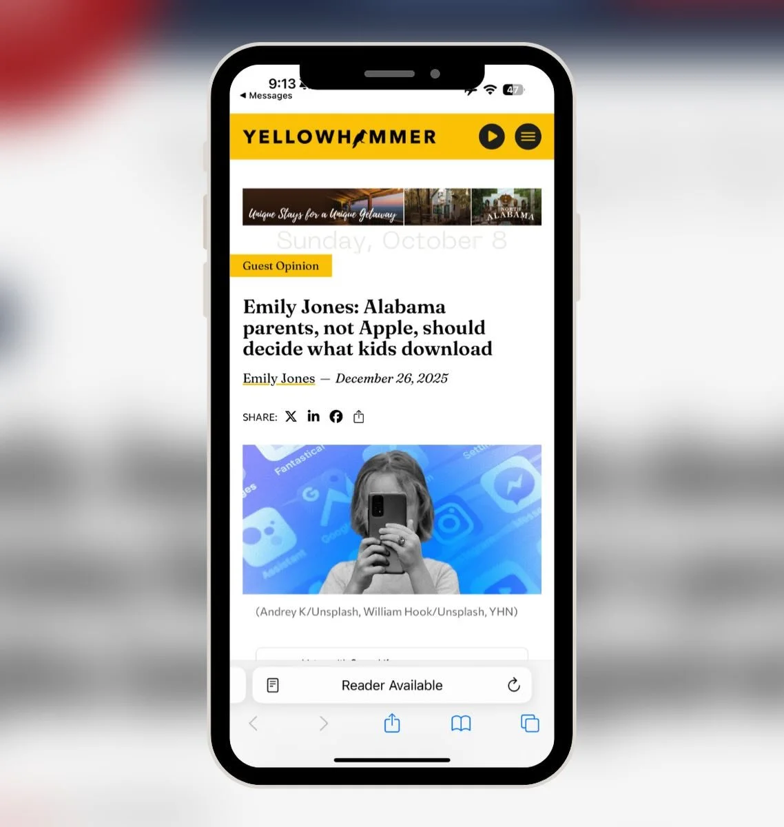 Snapchat. OnlyFans. CharacterAi. And plenty you haven&rsquo;t heard of yet. In a &ldquo;smart&rdquo; world, protecting kids requires smart solutions. Emily Jones lays out a commonsense approach that puts parents back in control.

Read the latest at t