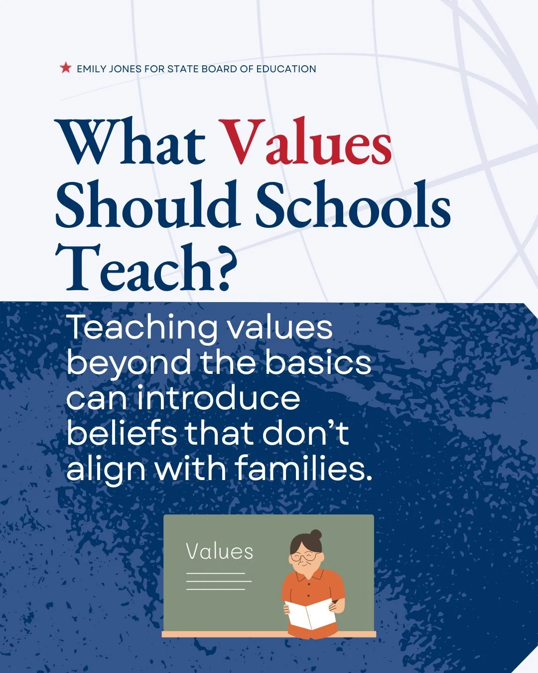 What values should schools teach, and where should families lead?
This carousel breaks down the difference between universal character skills and personal beliefs, and why keeping that line clear matters for Alabama students.
Swipe to explore how str