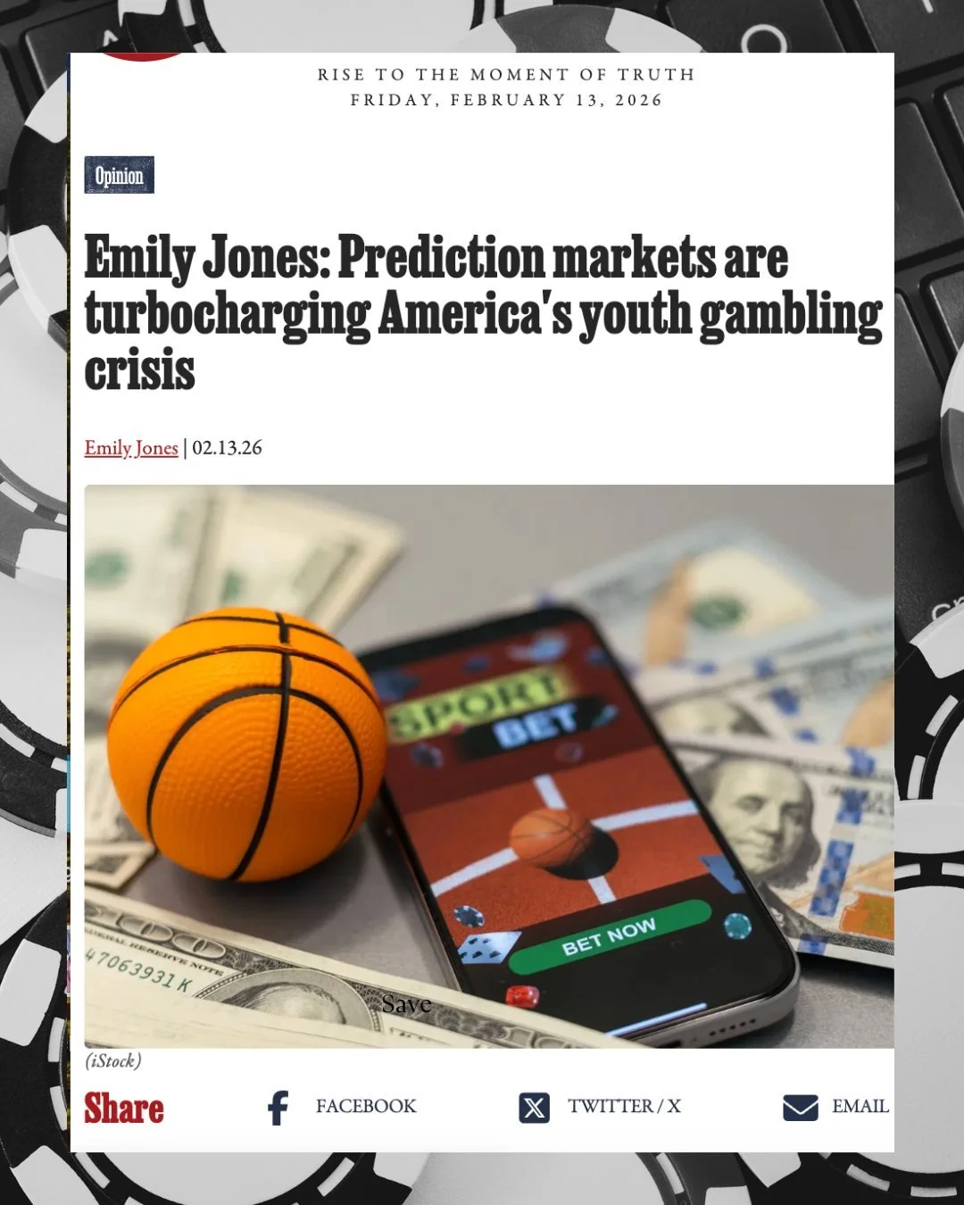 Sports betting has left the casino floor and landed in  kids&rsquo; hands. 

#YouthGambling #ProtectOurKids #ParentalRights #EducationMatters #AlabamaFamilies #PredictionMarkets #ResponsiblePolicy #DigitalSafety #ALPolitics