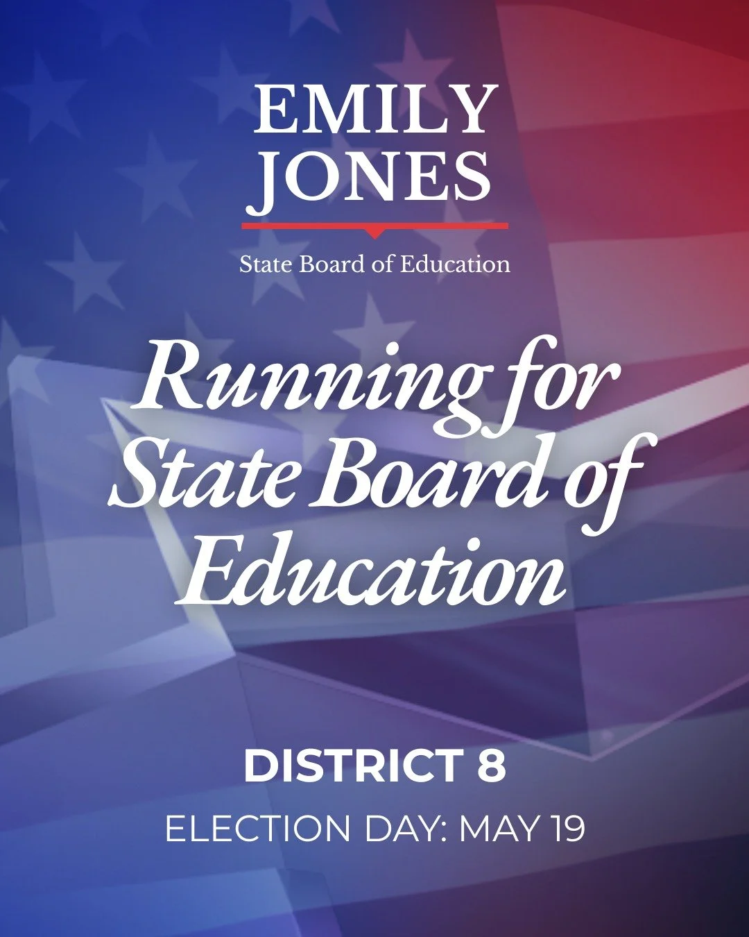 District 8 deserves strong, informed leadership on the Alabama State Board of Education.

Emily Jones is running to represent families across North Alabama: from Limestone and DeKalb to Jackson and Madison counties, with a clear focus on parental rig