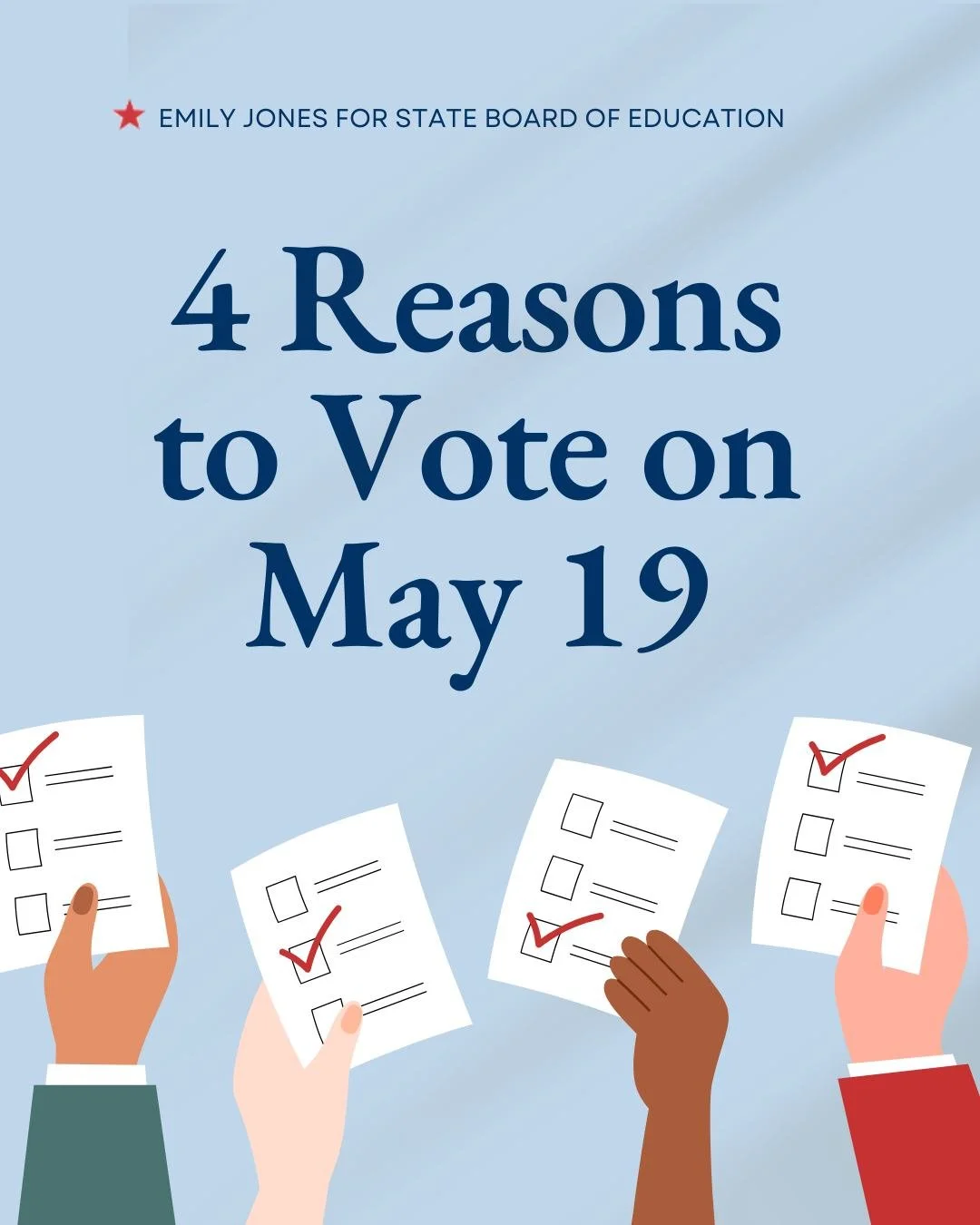 Every vote matters in this election, especially when the future of Alabama education is on the line.

District 8 deserves leadership committed to transparency, strong schools and family partnership.

👉 Make your voting plan now
👉 Vote May 19

#5rea