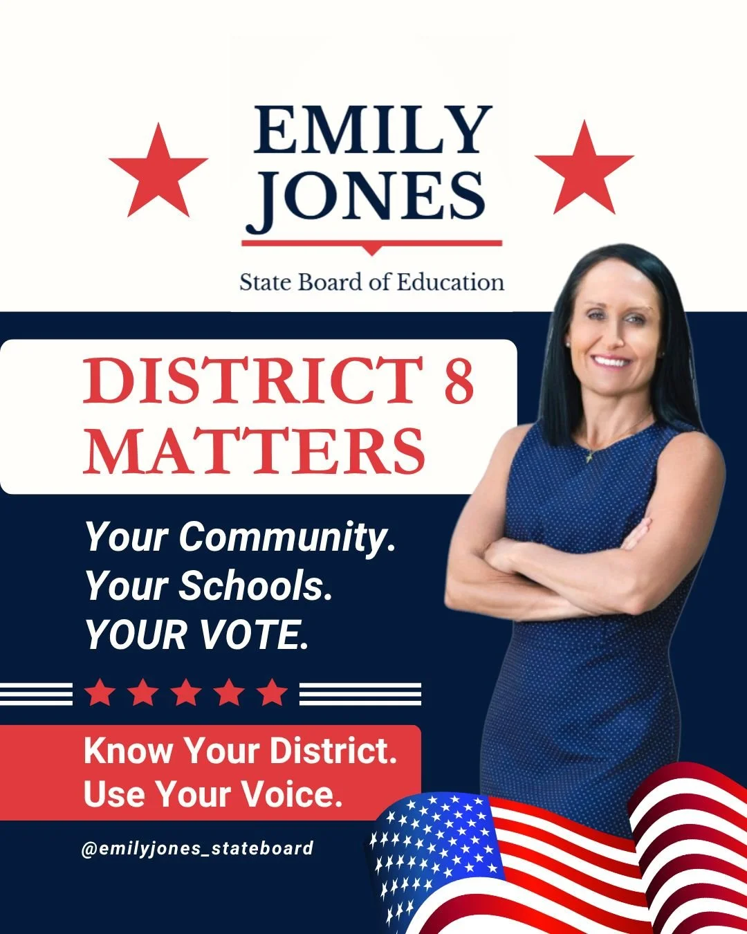 District 8 represents families across Limestone, DeKalb, Jackson, and Madison counties: communities that care deeply about education, opportunity and local leadership.

Every vote in this race helps shape decisions that affect classrooms, teachers, a