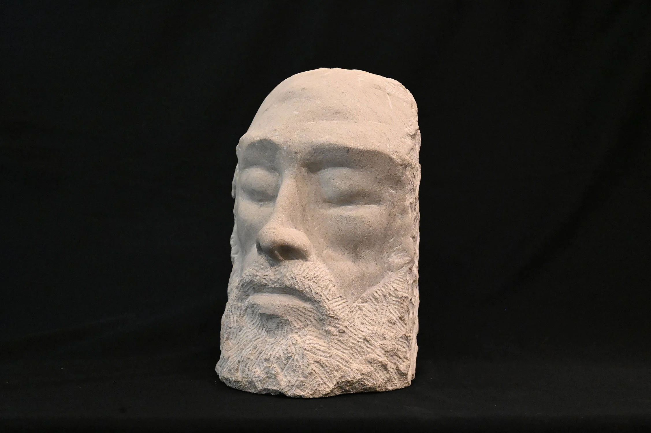 Their Eyes Met (limestone)