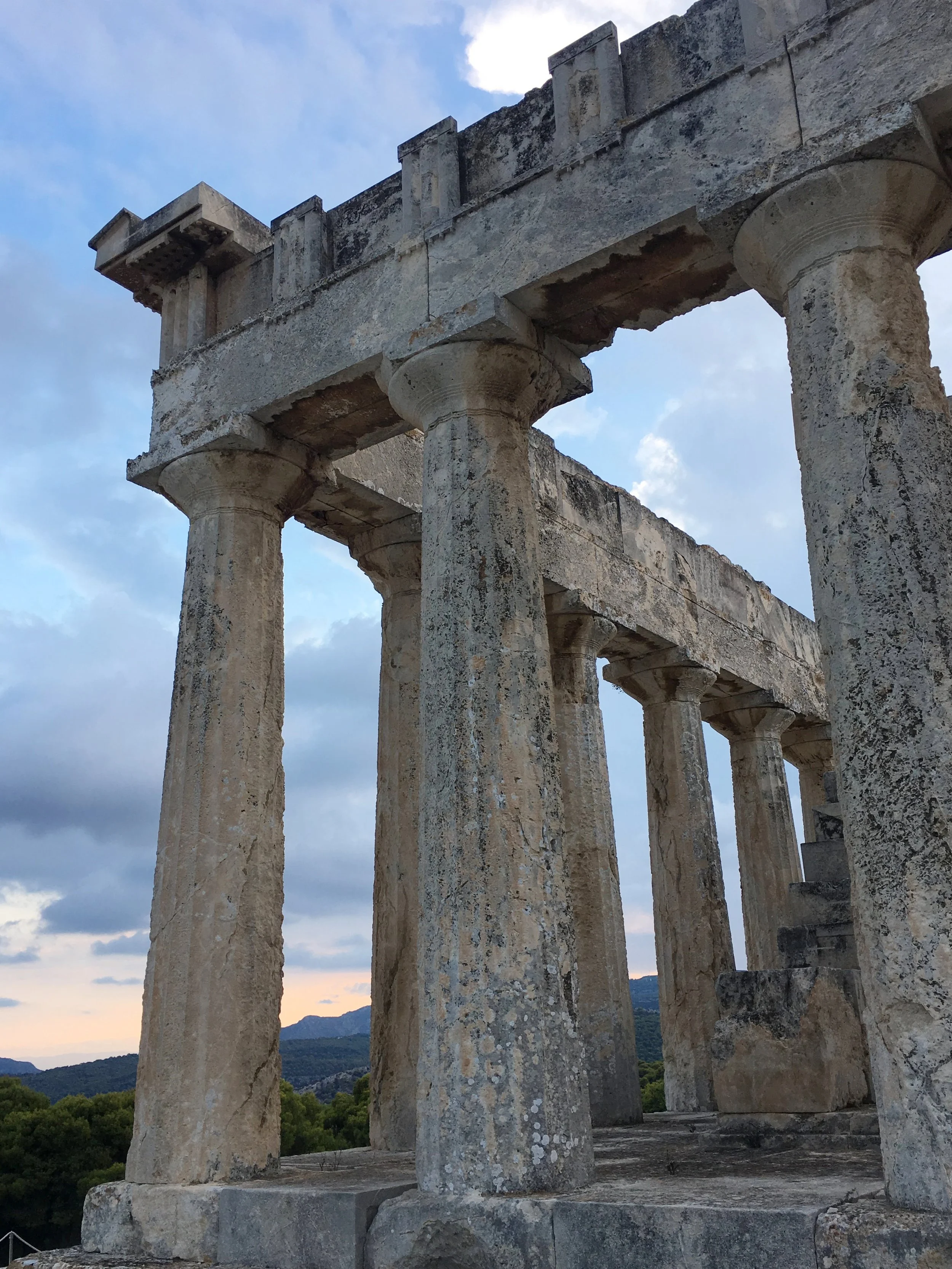 03 · The Weight of Stone
Weathered columns and a heavy lintel fill the frame against the evening sky.
2017 · Greece
iPhone 6s Plus · 4.2 mm · f/2.2 · 1/146 s · ISO 25