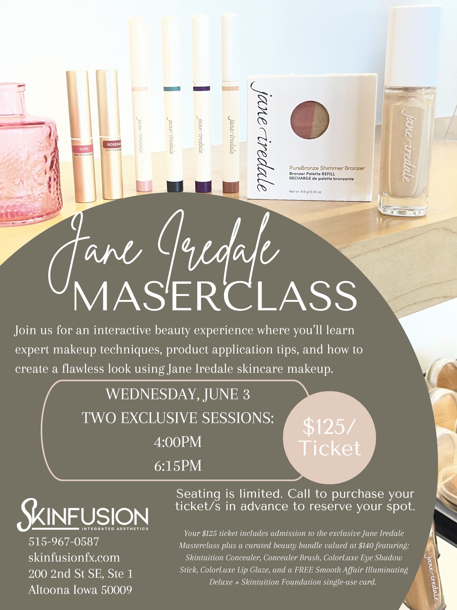 Brown Minimalist Aesthetic Beauty Makeup Class Poster.png