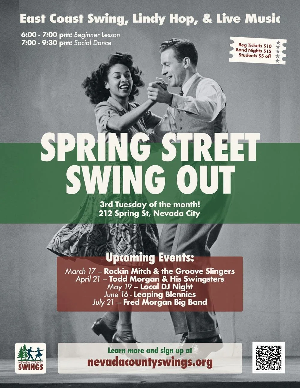 March Spring Street Swingout with Rockin Mitch and the Groove Slingers