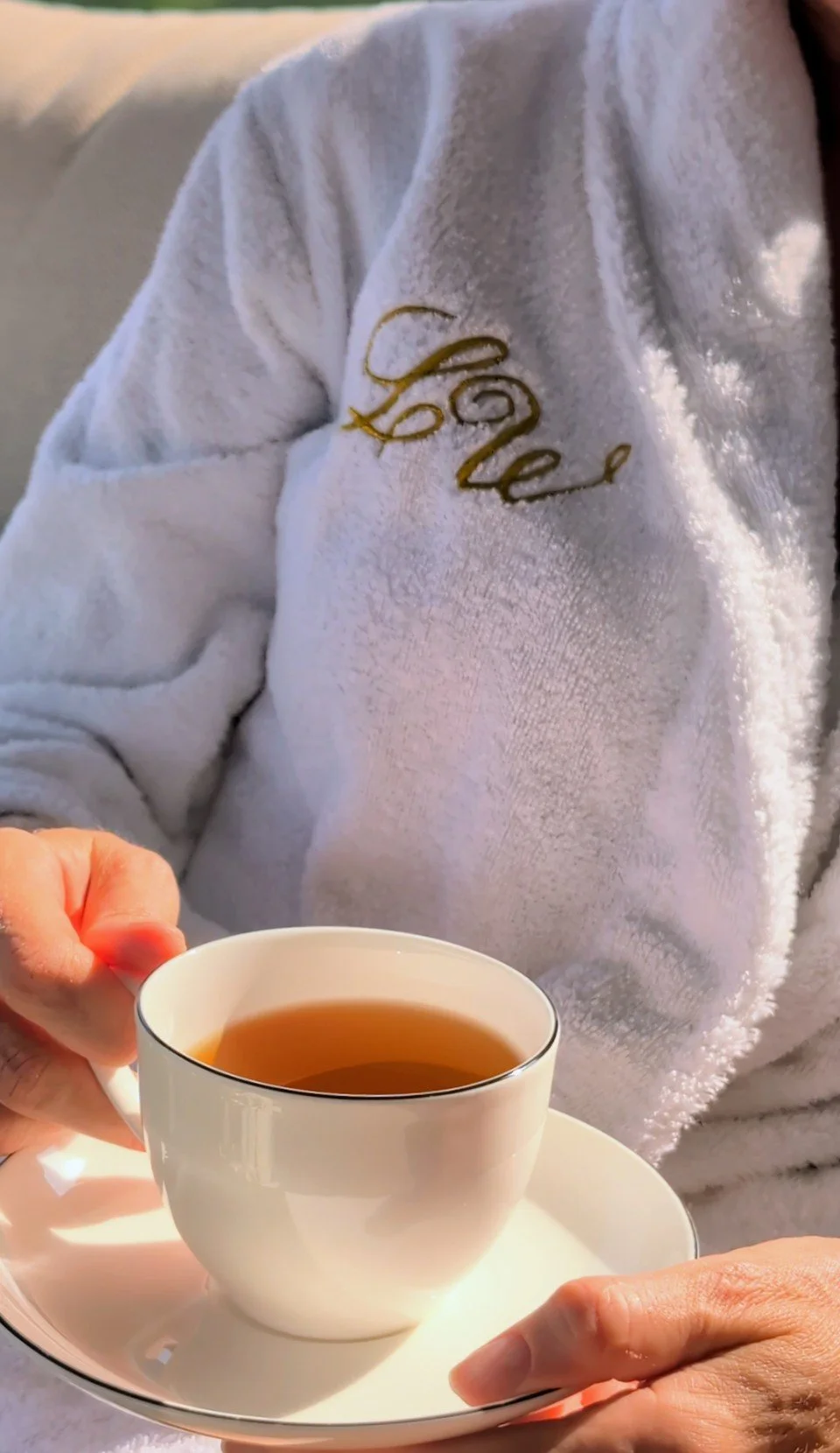 Personalized Luxury Cotton Bathrobe with Name or Monogram