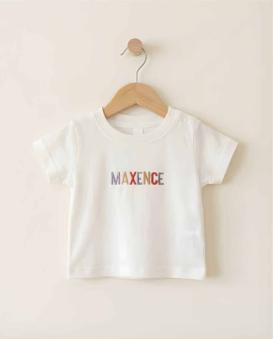 Personalised Embroidered Baby T-Shirt