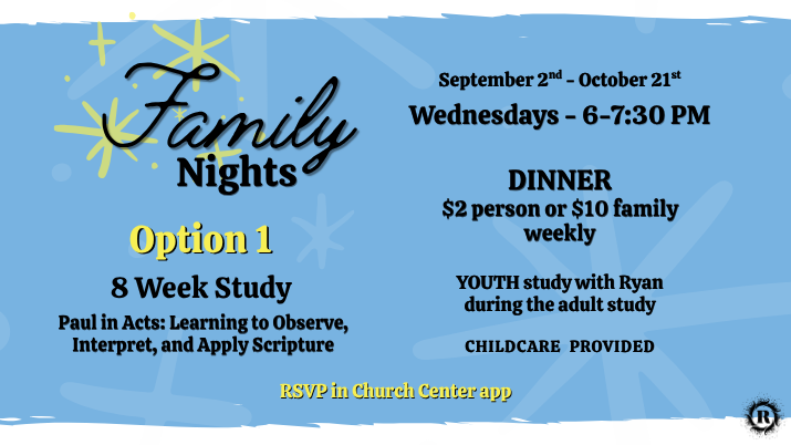 Family Nights - Week 7