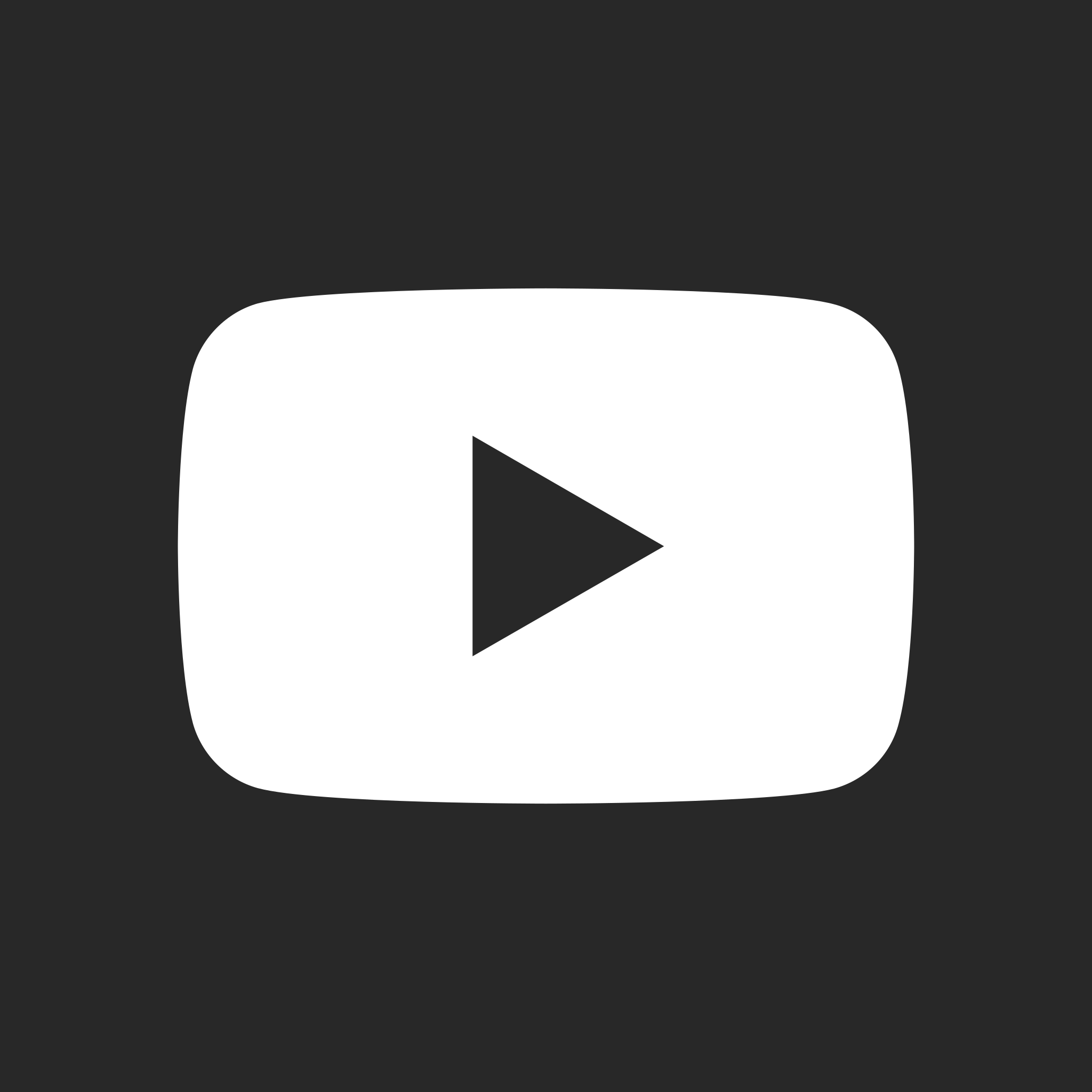 YouTube play button icon on a dark background.