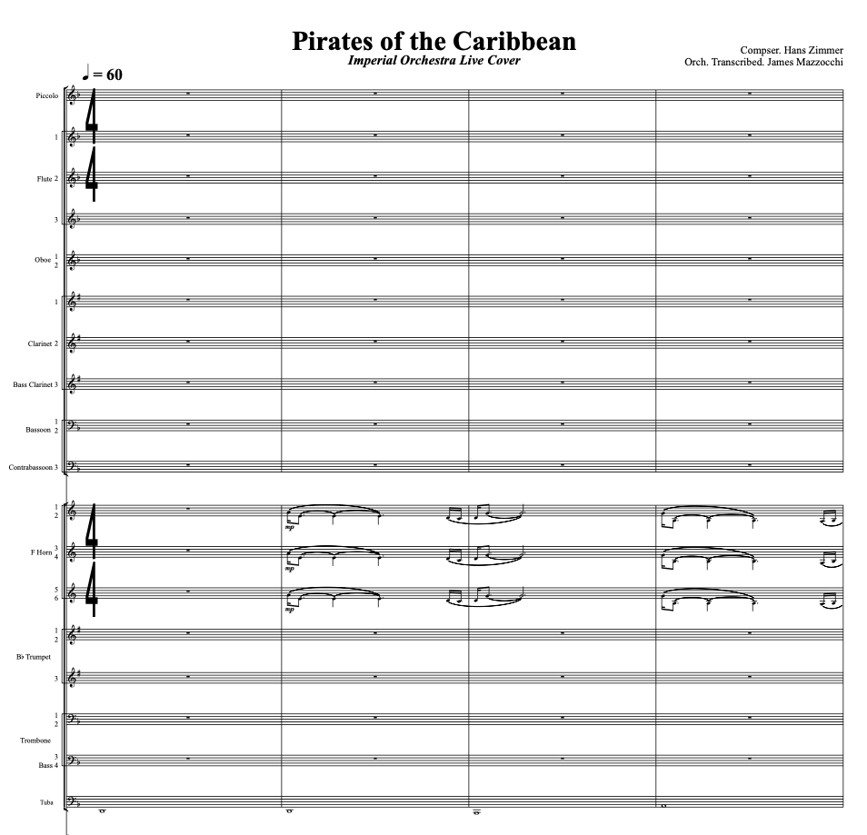 Pirates of the Caribbean Imperial Orchestra Live Cover
