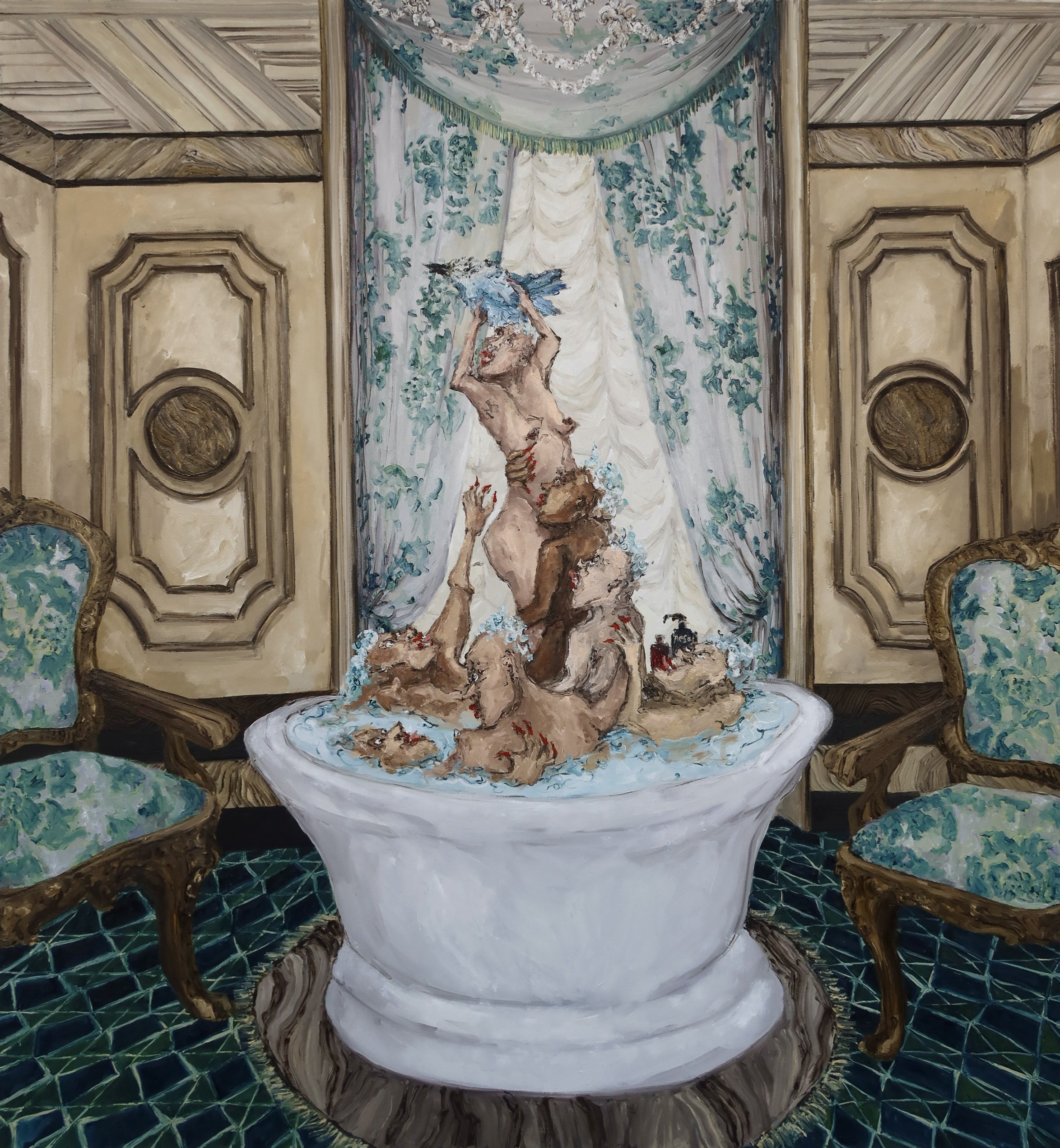 MUCKY BIRD, 2026, 
Oil on canvas, 
150cm x 140cm