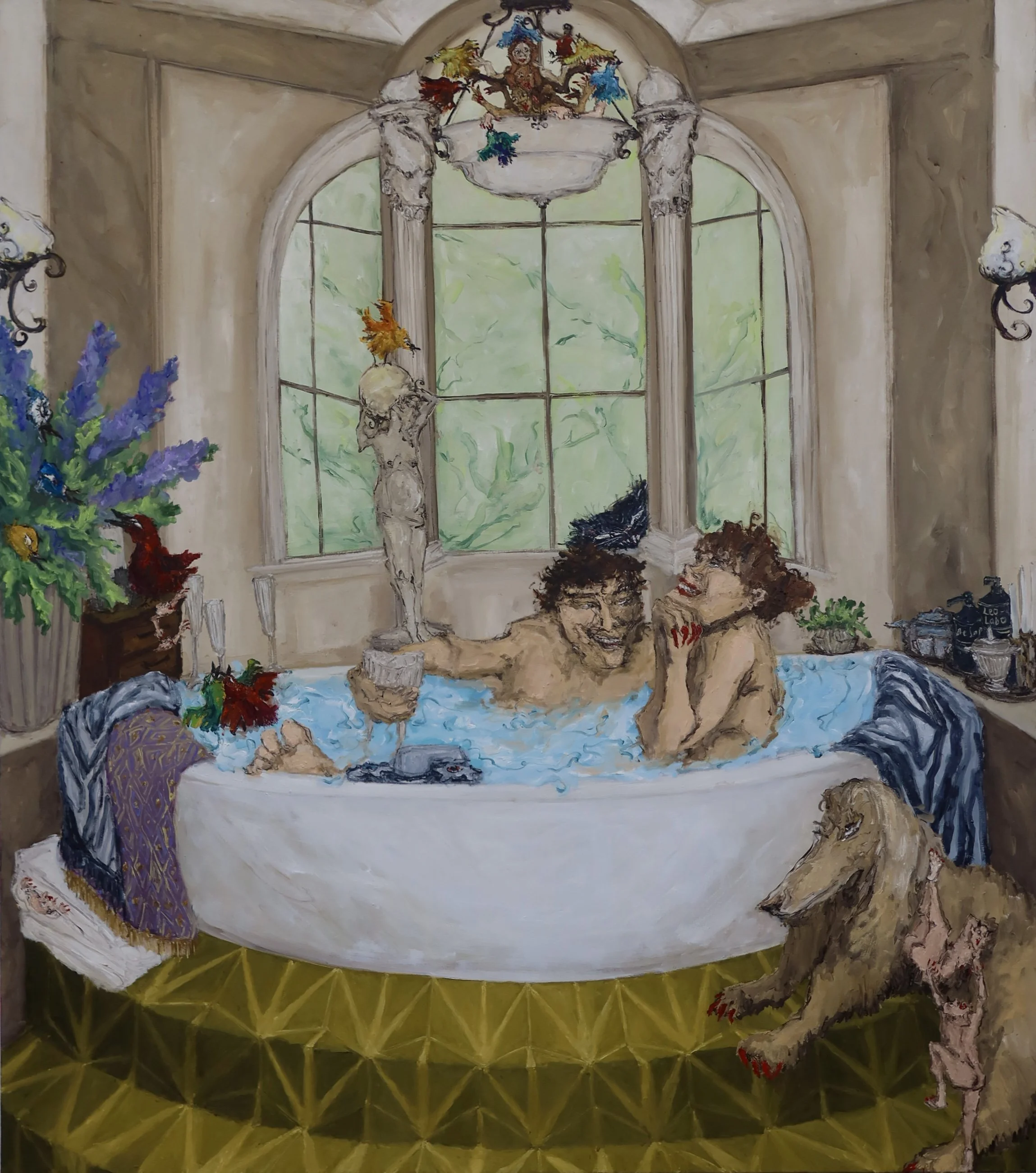 LOVETUB commission, 2025, 
Oil on canvas, 
160cm x 170cm
sold
