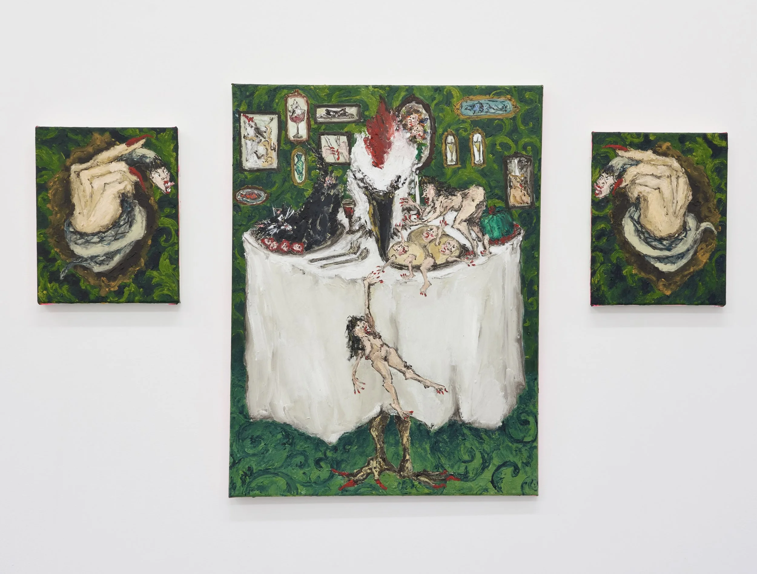 TRIPTYCH, 2025, 
Oil on canvas, 
