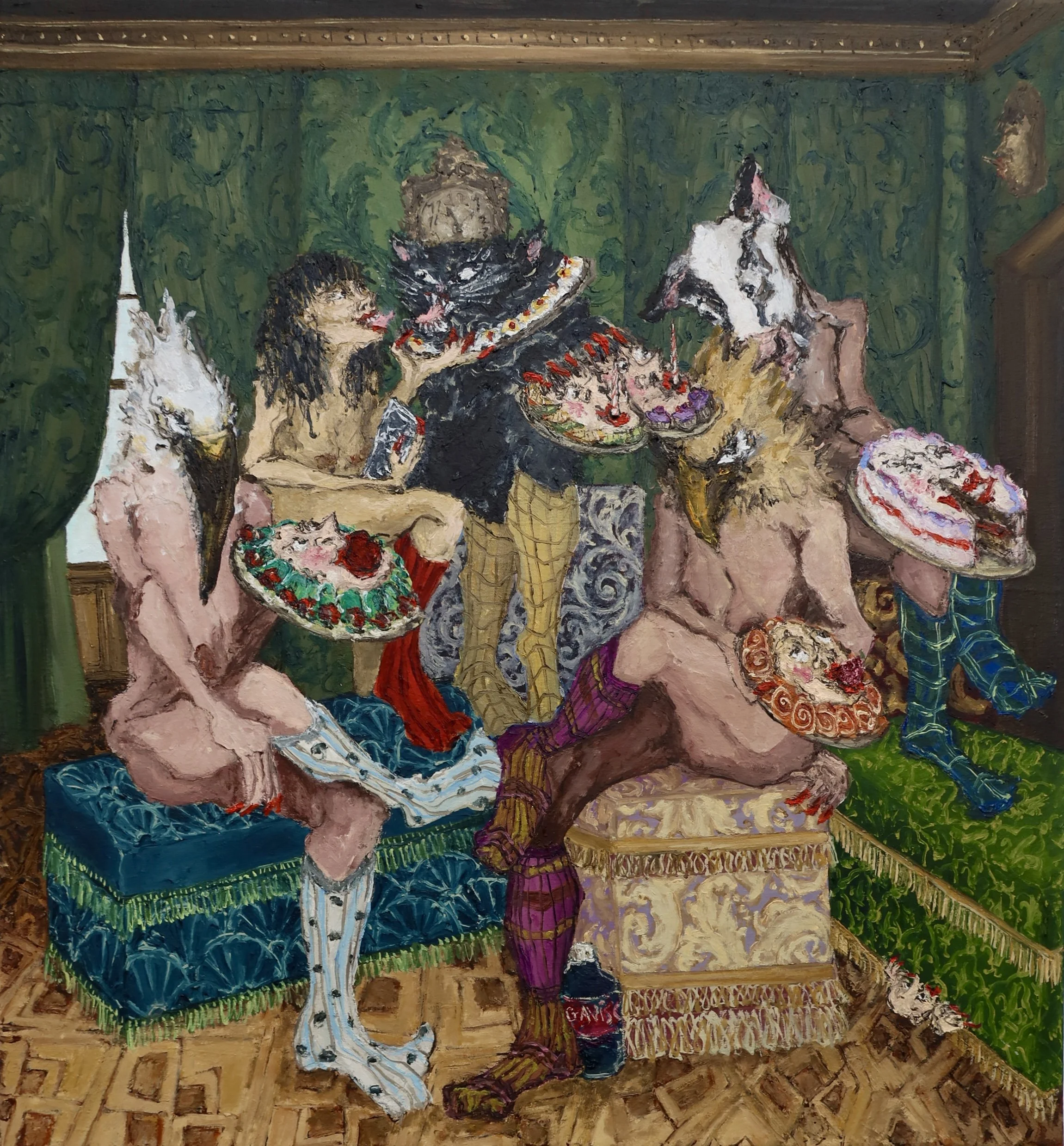 MAKE A PLATE, 2025, 
Oil on canvas, 
60cm x 70cm
sold