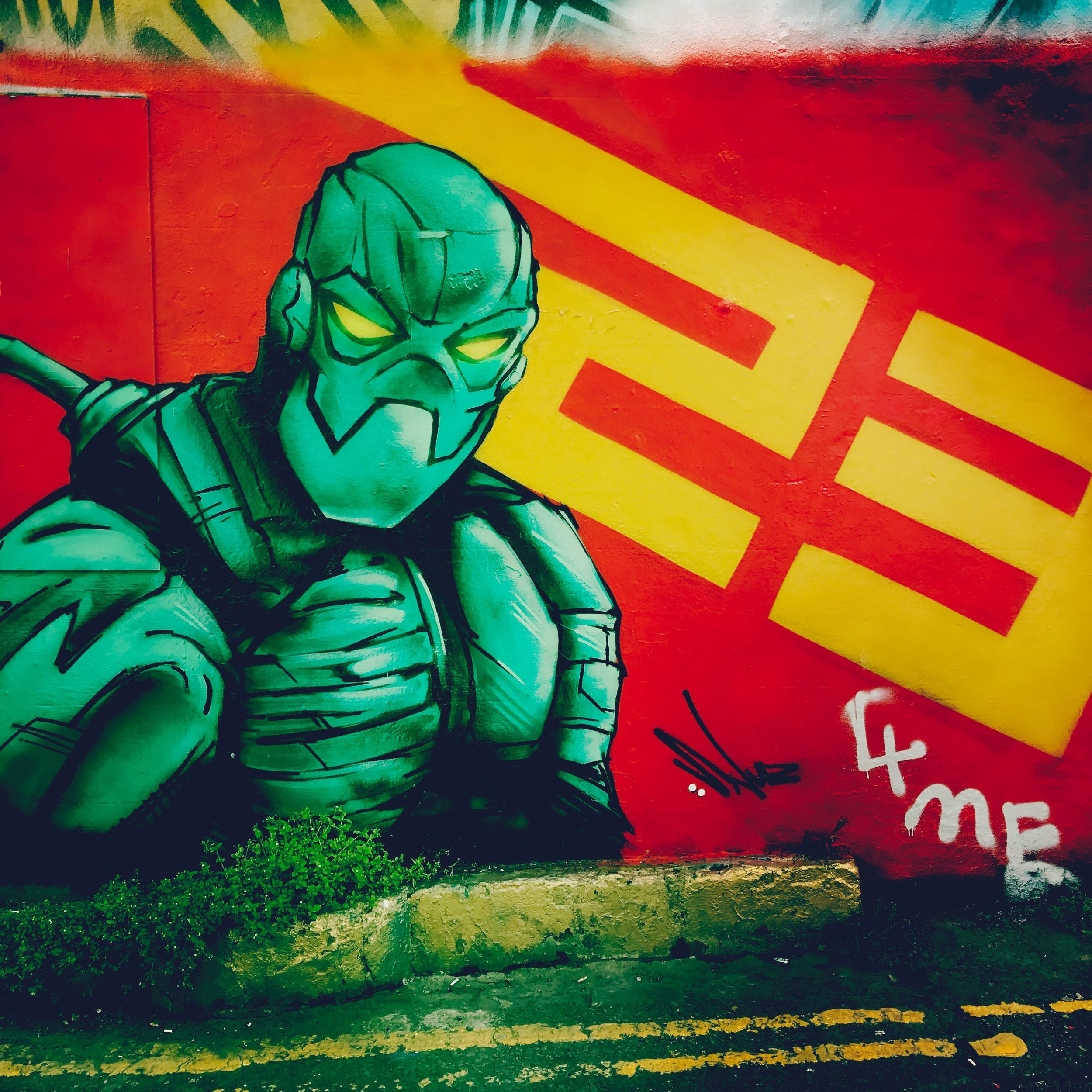 Street art in Brighton.