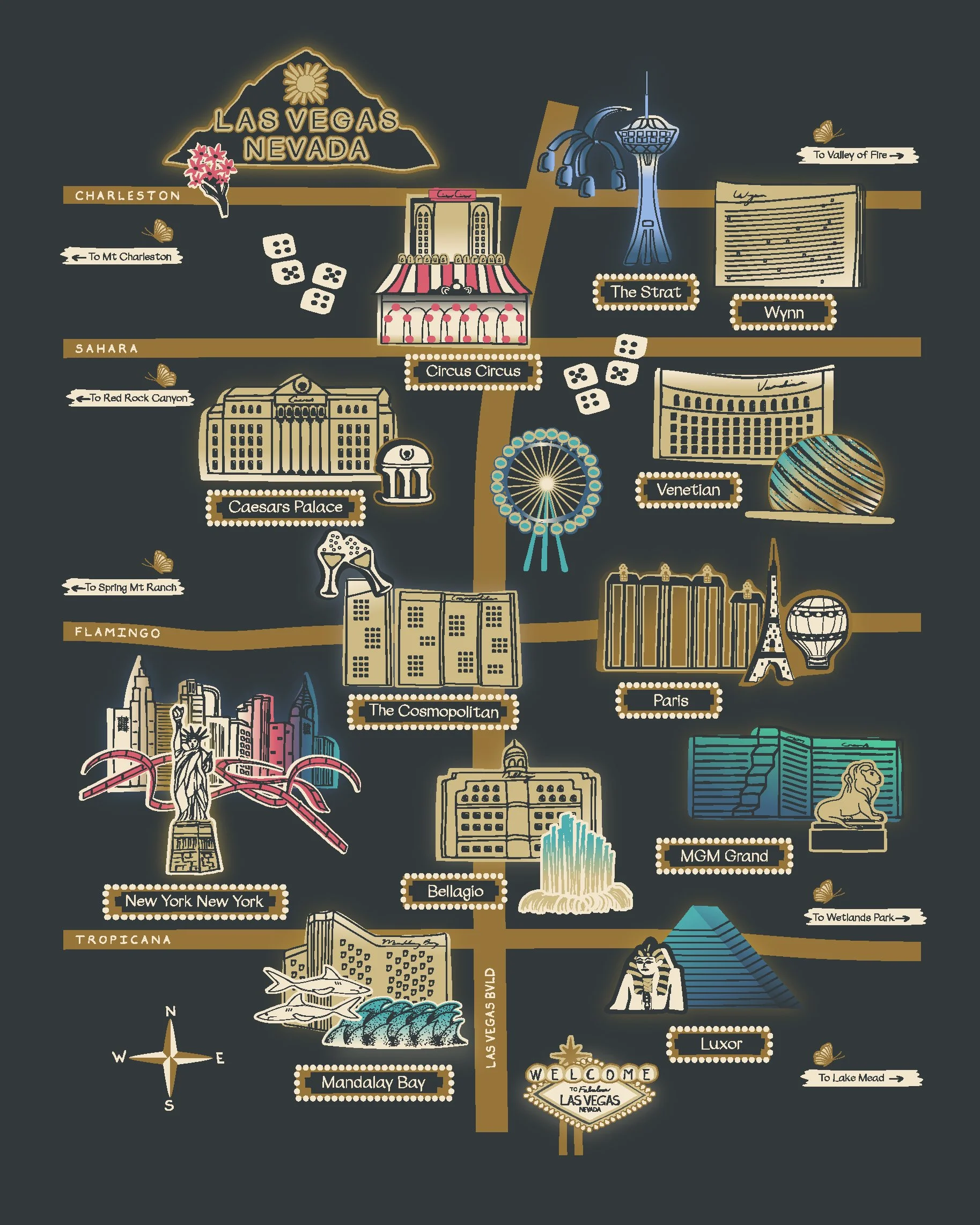 Illustrated Maps & Novelty