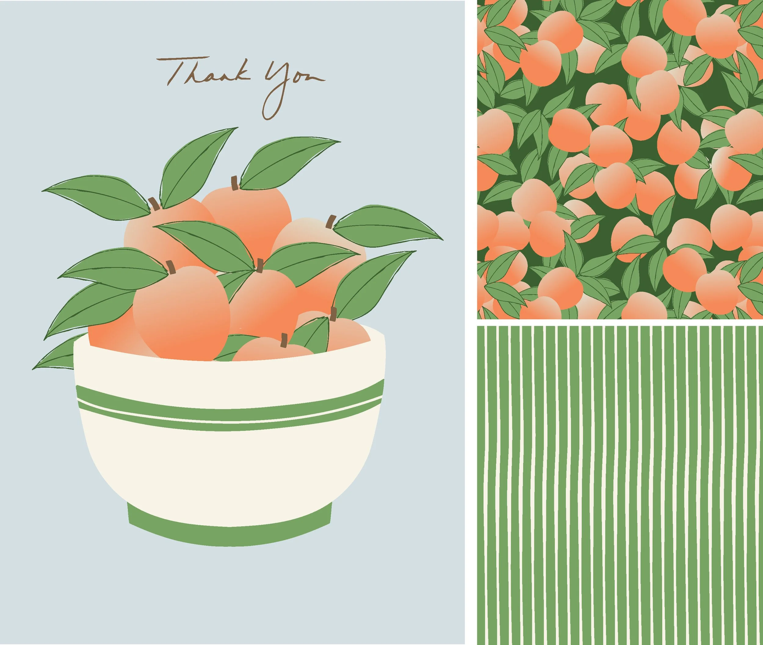 Greeting Card & Pattern Botanical