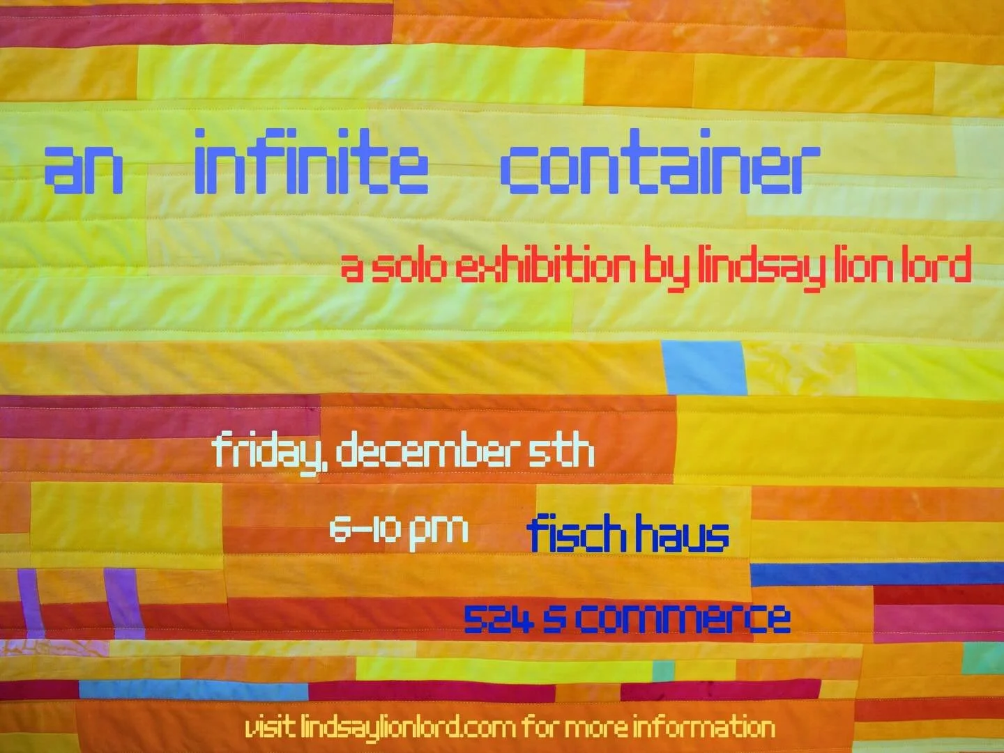 Thrilled to announce that my MFA thesis show is happening at long last! I&rsquo;m sad that it won&rsquo;t be taking place in Montreal- I miss the people in my program everyday. It feels strange to be doing this so far from where my program is located