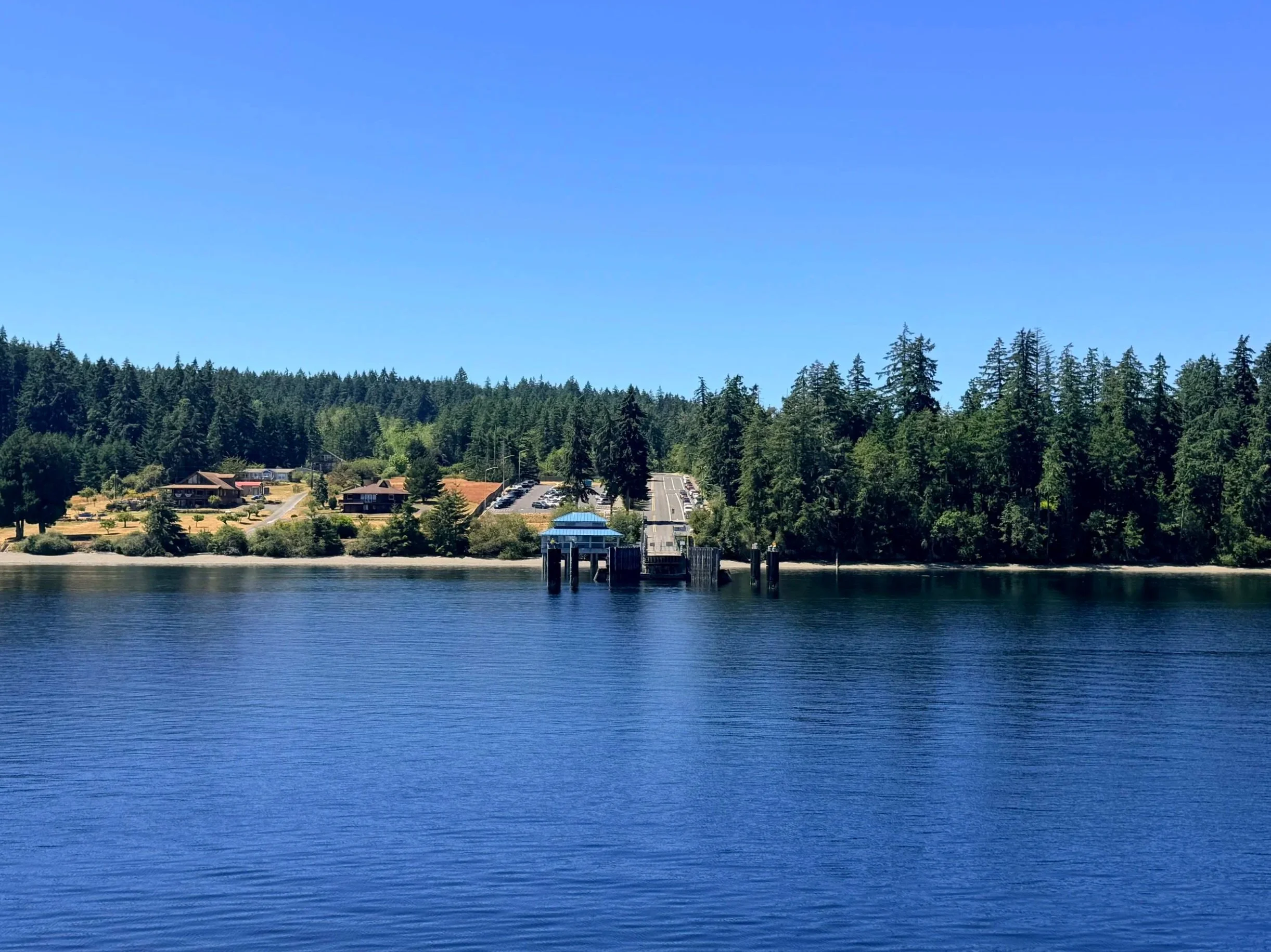 All ashore. Anderson Island