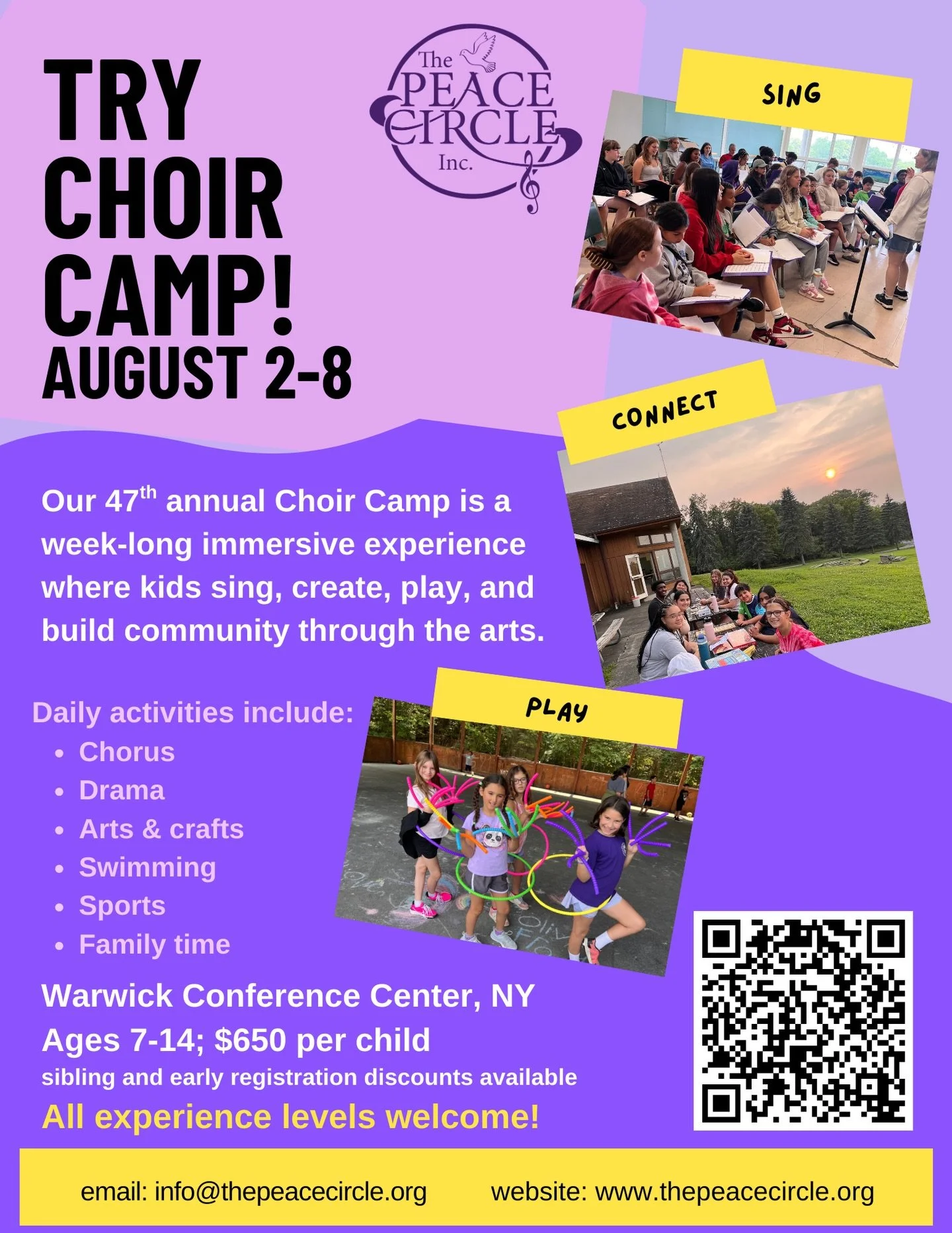 Just one week. A lifetime of memories 🎶💛
Join us August 2&ndash;8 for an immersive Choir Camp where kids sing, create, connect, and play.

#ChoirCamp #SummerCamp #OneWeekExperience #KidsCamp #CreativeKids MusicCamp WarwickNY ArtsForKids