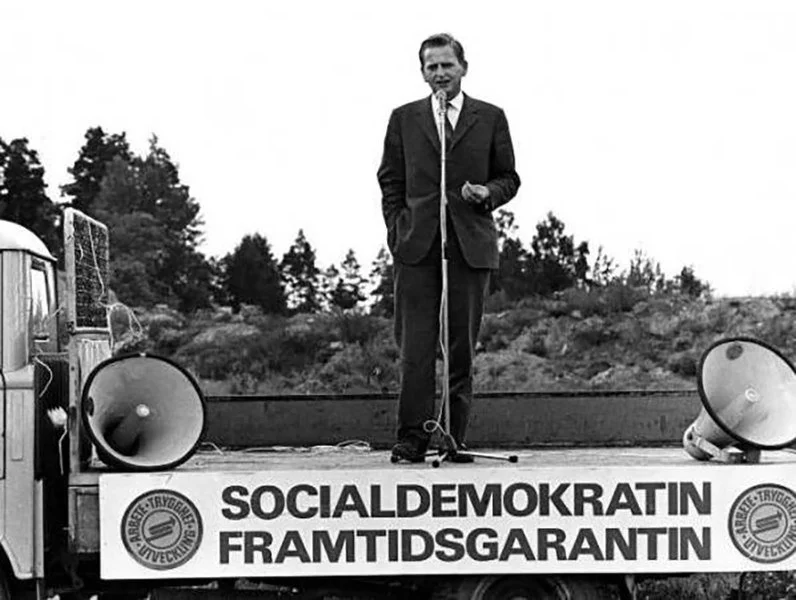 Olaf Palme launches the first democracy festival in 1968