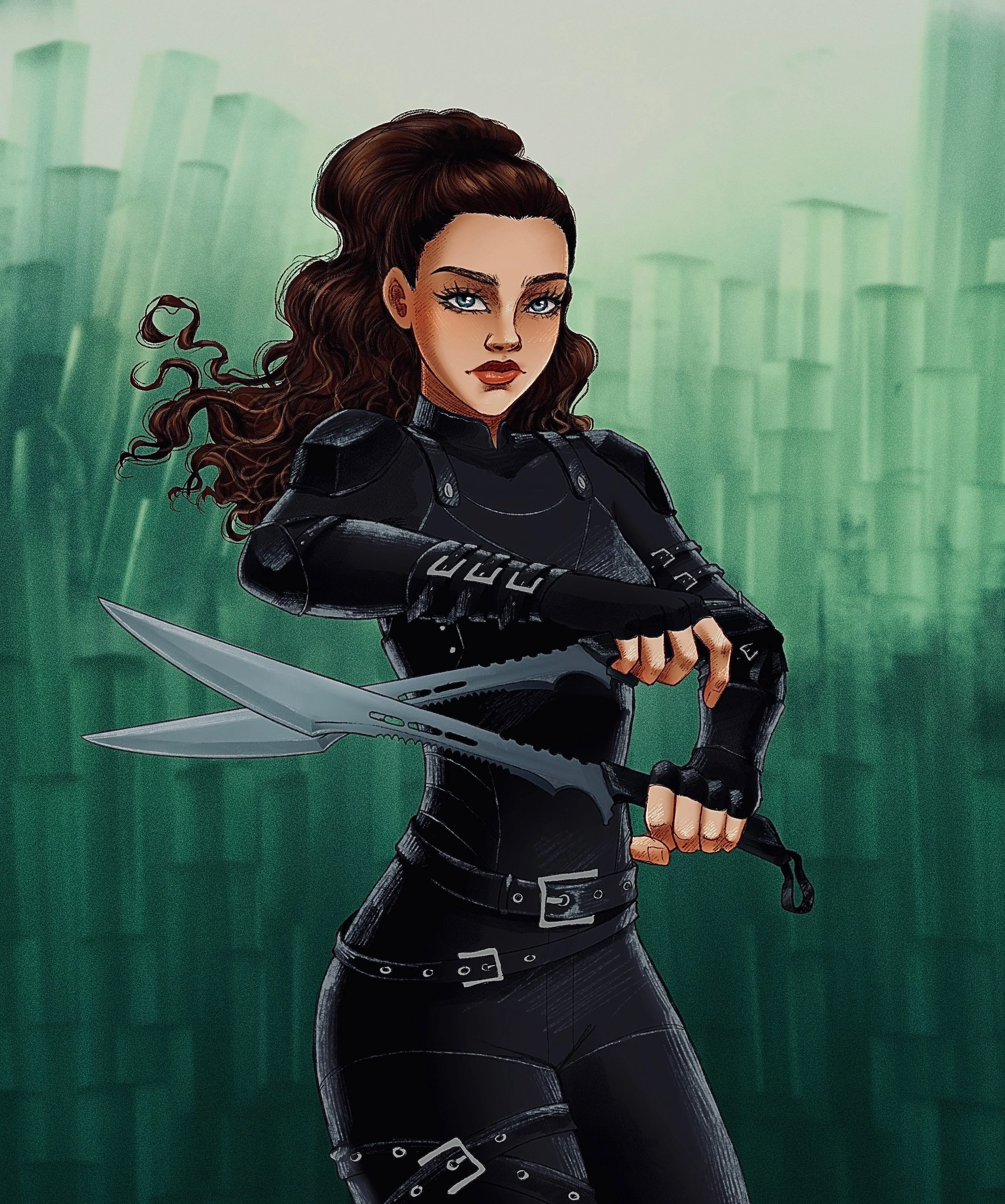 Second character illustration depicting Ivory Redwood done using a blend of 2D and 3D techniques by Ukrainian artist: Tetiana Gut