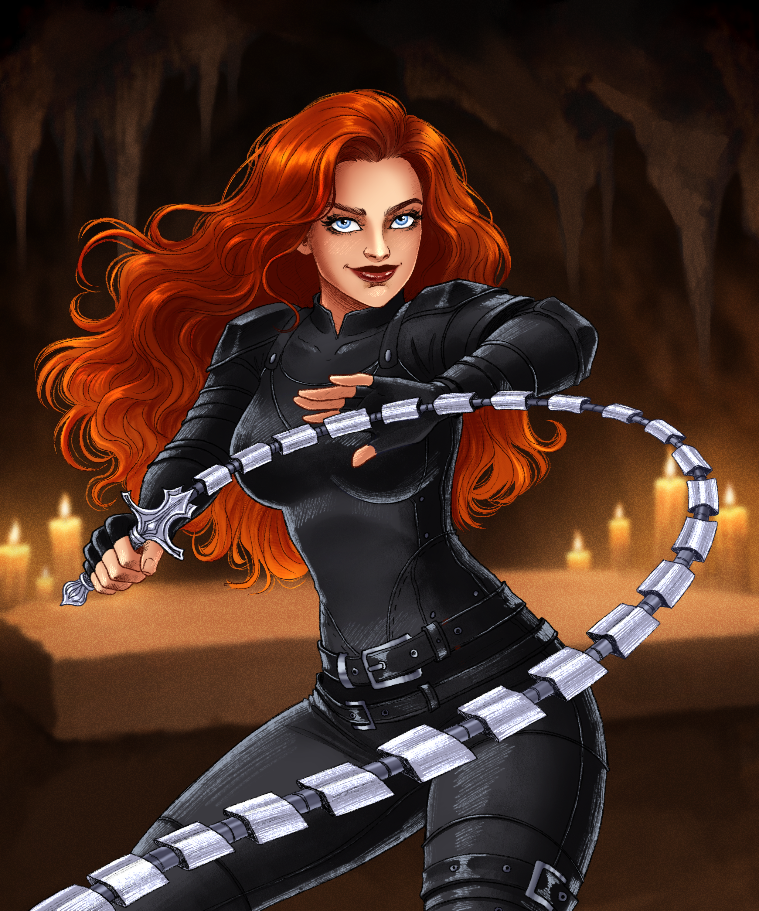 Fourth character illustration depicting Viola Waterstorm done using a blend of 2D and 3D techniques by Ukrainian artist: Tetiana Gut