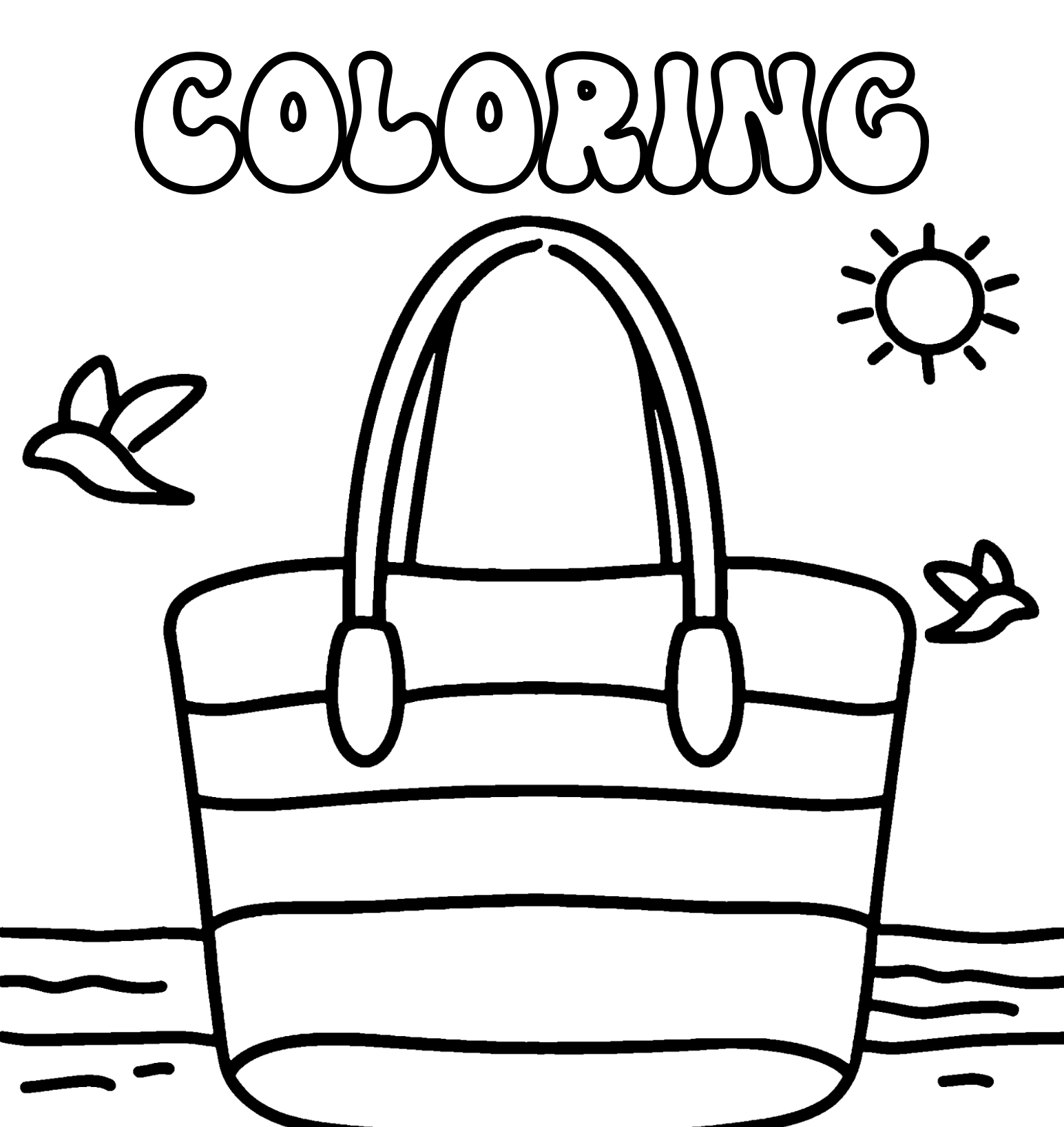 Beachy Coloring Book