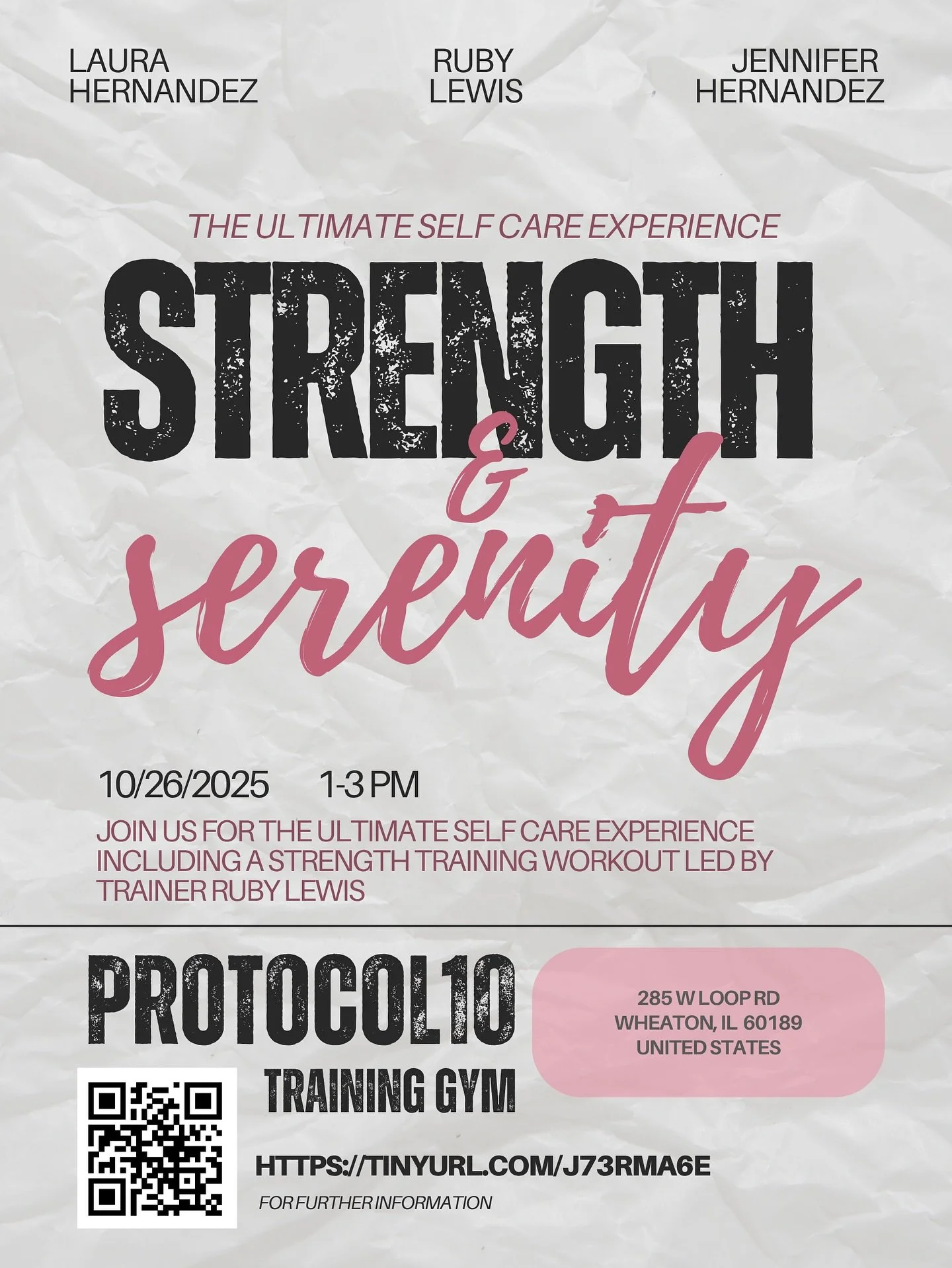 Private atmosphere. Elevated energy. Purposeful training.
Strength &amp; Serenity is not just an event&mdash;it&rsquo;s an experience.  RSVP now! link in bio! 
Sunday, October 26th &mdash; See you there! 🤍🖤🩷