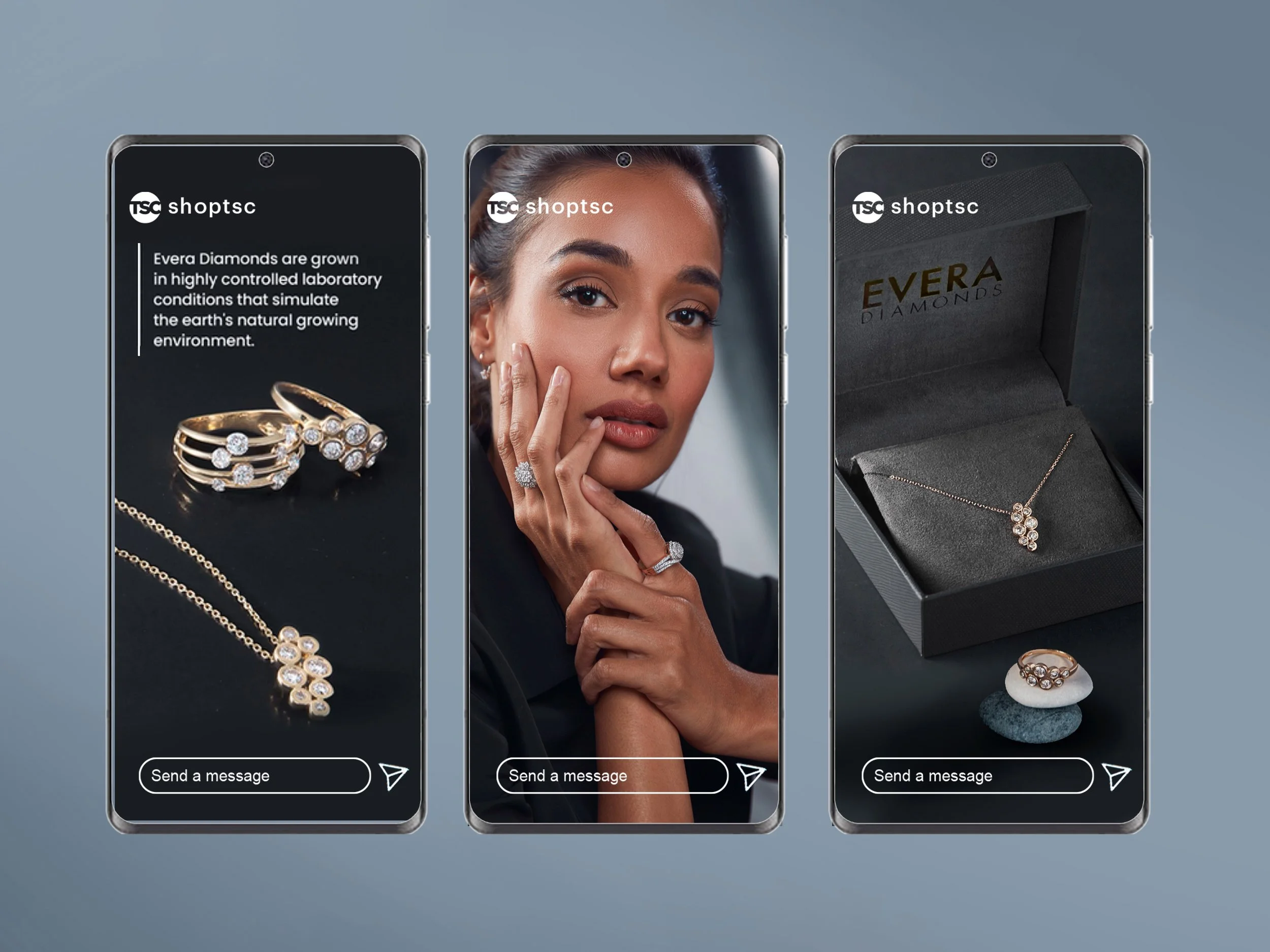 Evera Lab-Grown Diamond Brand Launch Social Contents