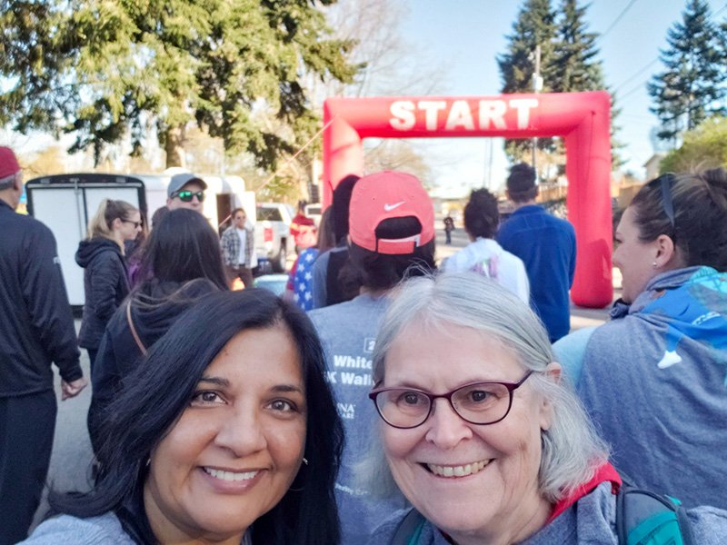 Maya running to support community giving