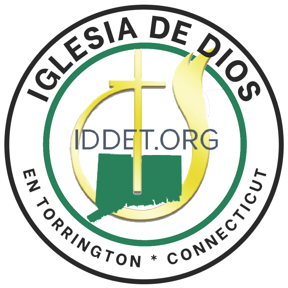 Logo of the Diocese of Hartford, Connecticut, featuring a cross, a flame, and a map of Connecticut with the website address DDDET.ORG.