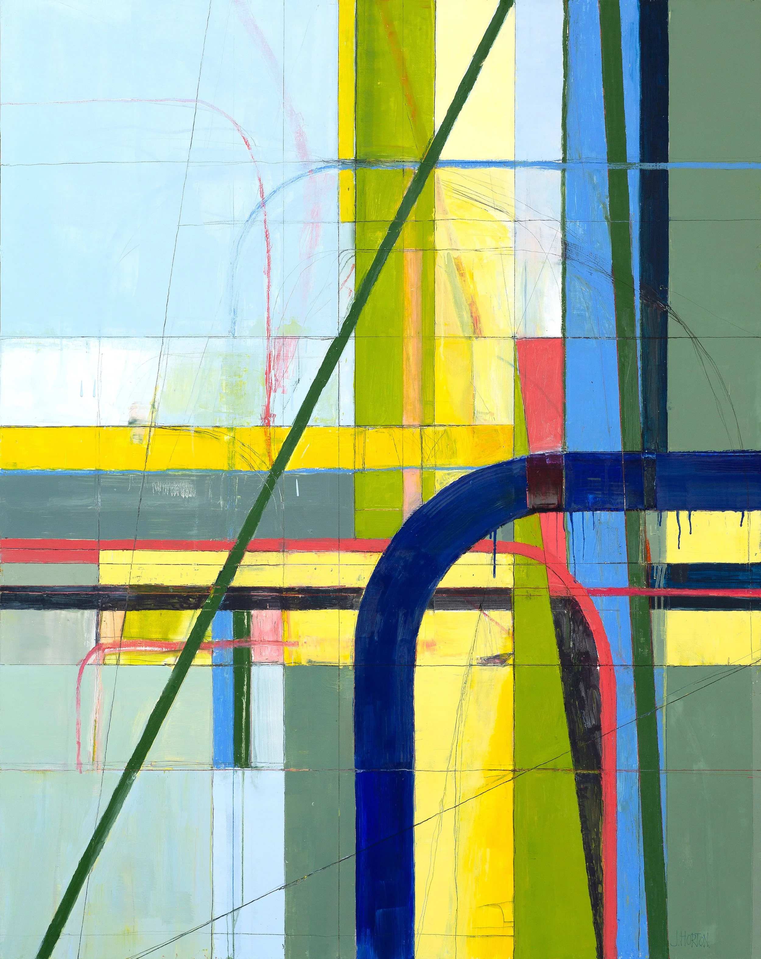 Atmospheric Flow, oil on canvas, 60" x 47.5", 2025