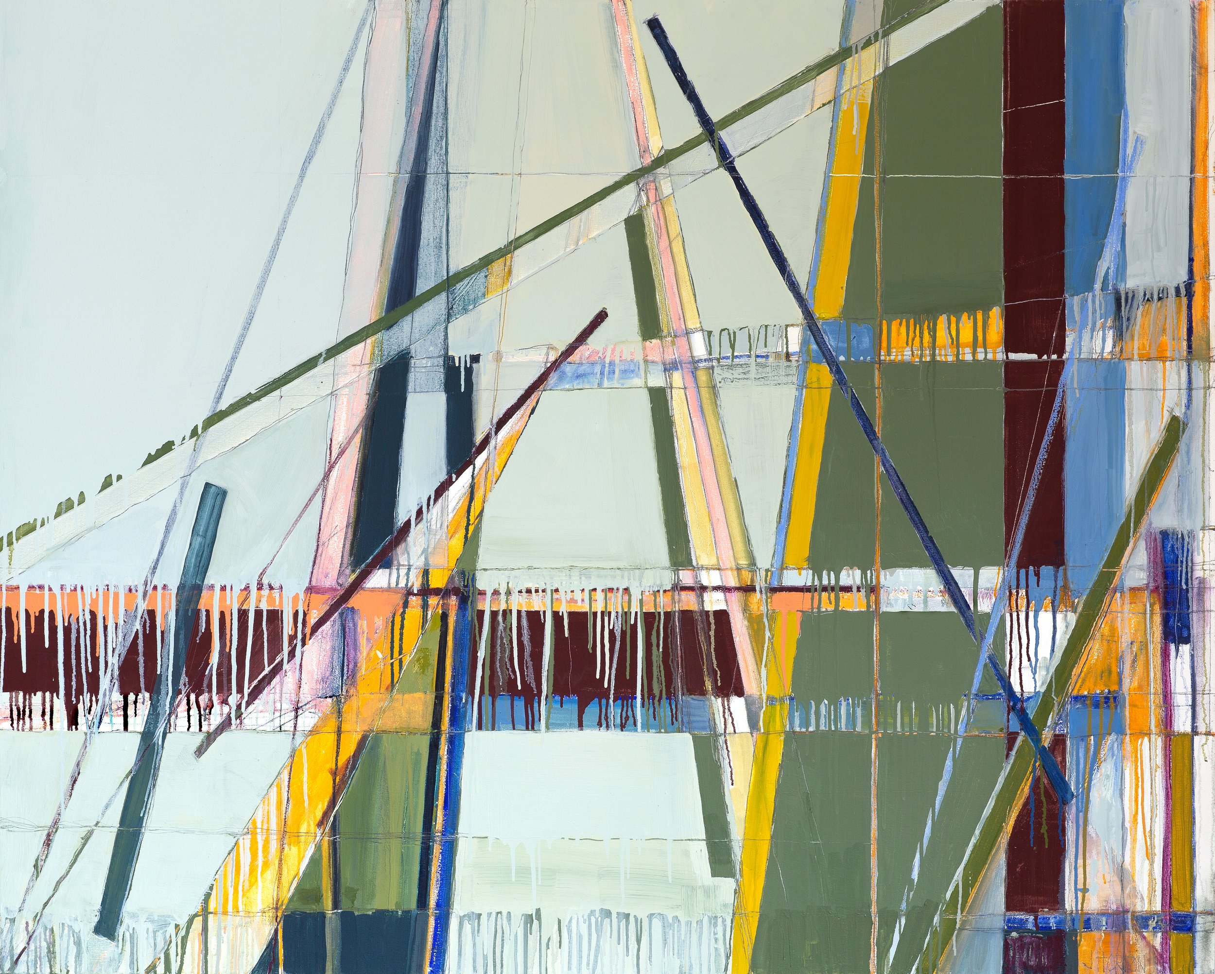 Traveling, oil on canvas, 48" x 60", 2023