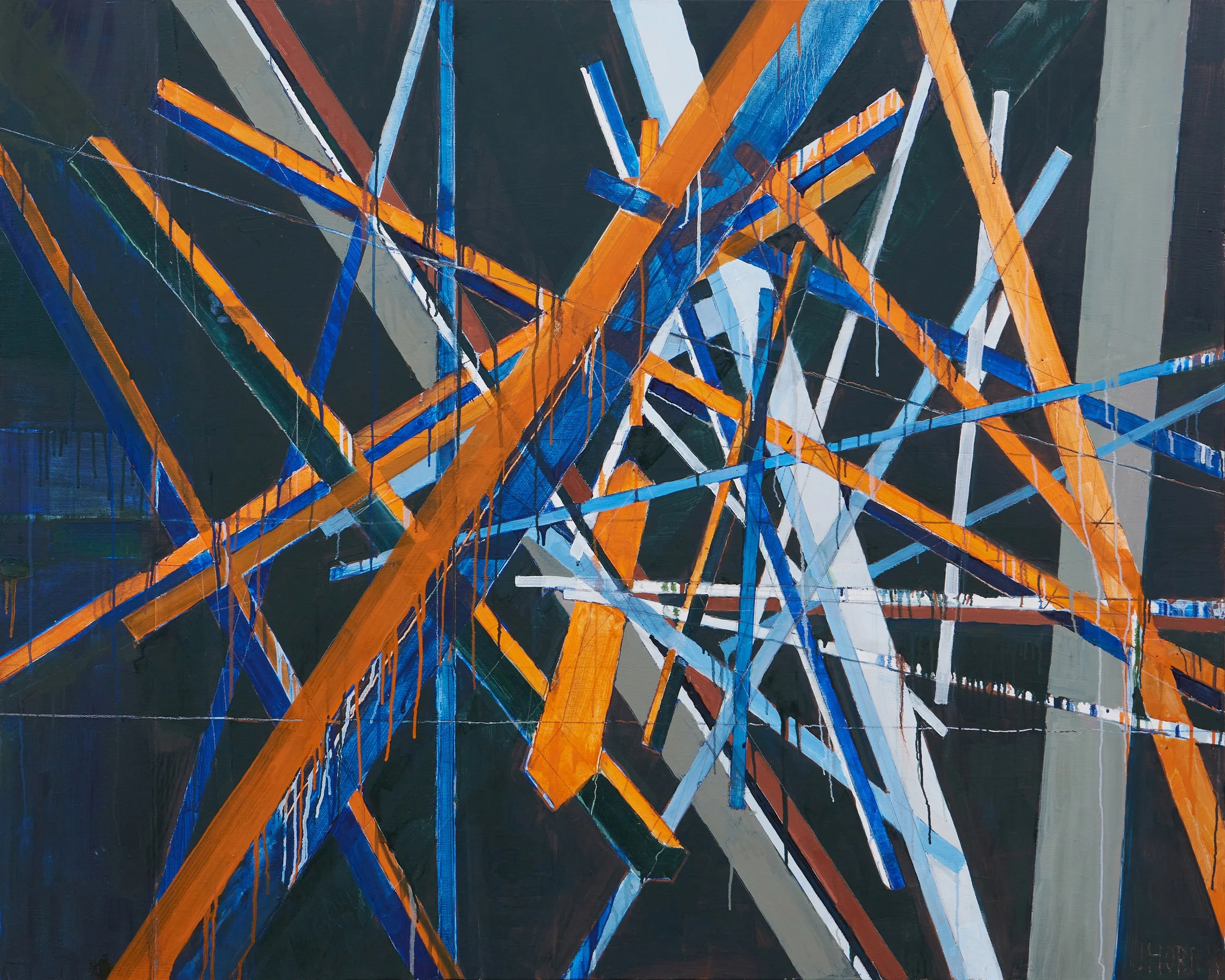 Moving Through Darkness, oil on canvas, 48" x 60", 2020