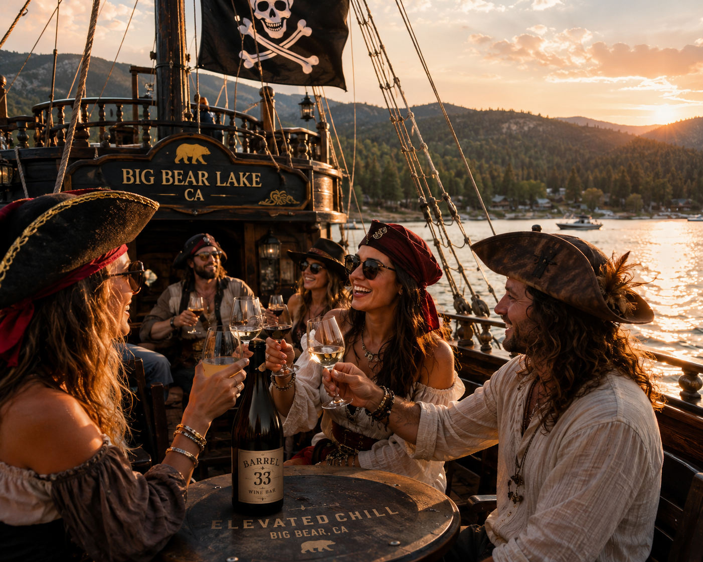 Pirate Ship Wine Cruise on Big Bear Lake