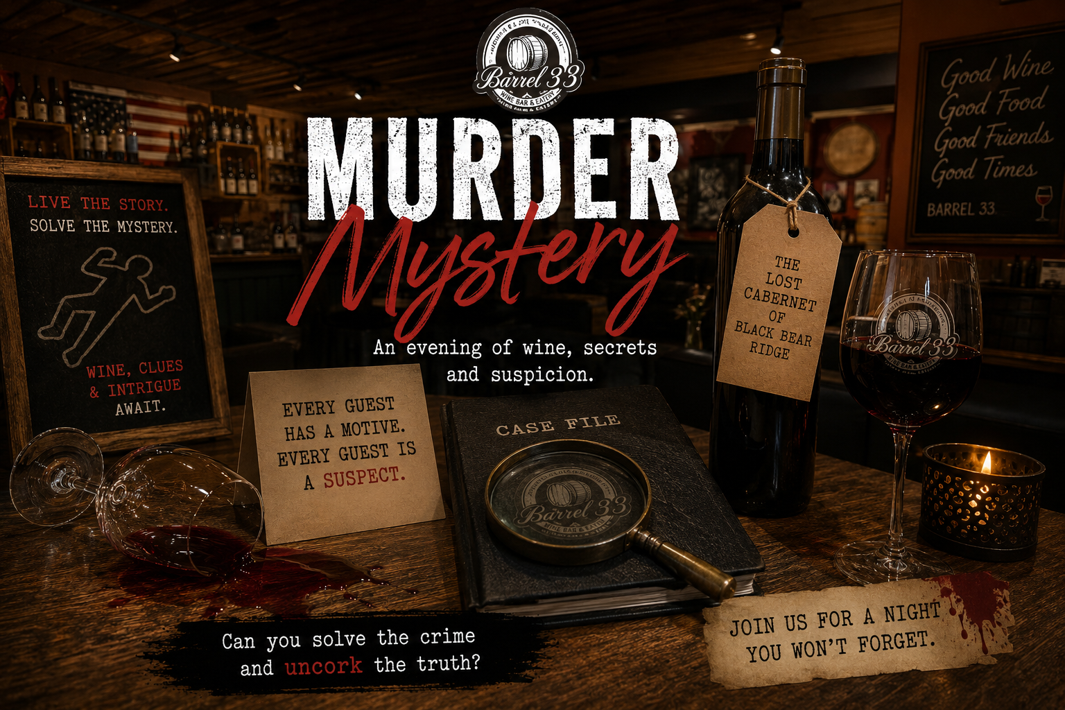 Murder mystery - The Curse Of The Lost Cabernet