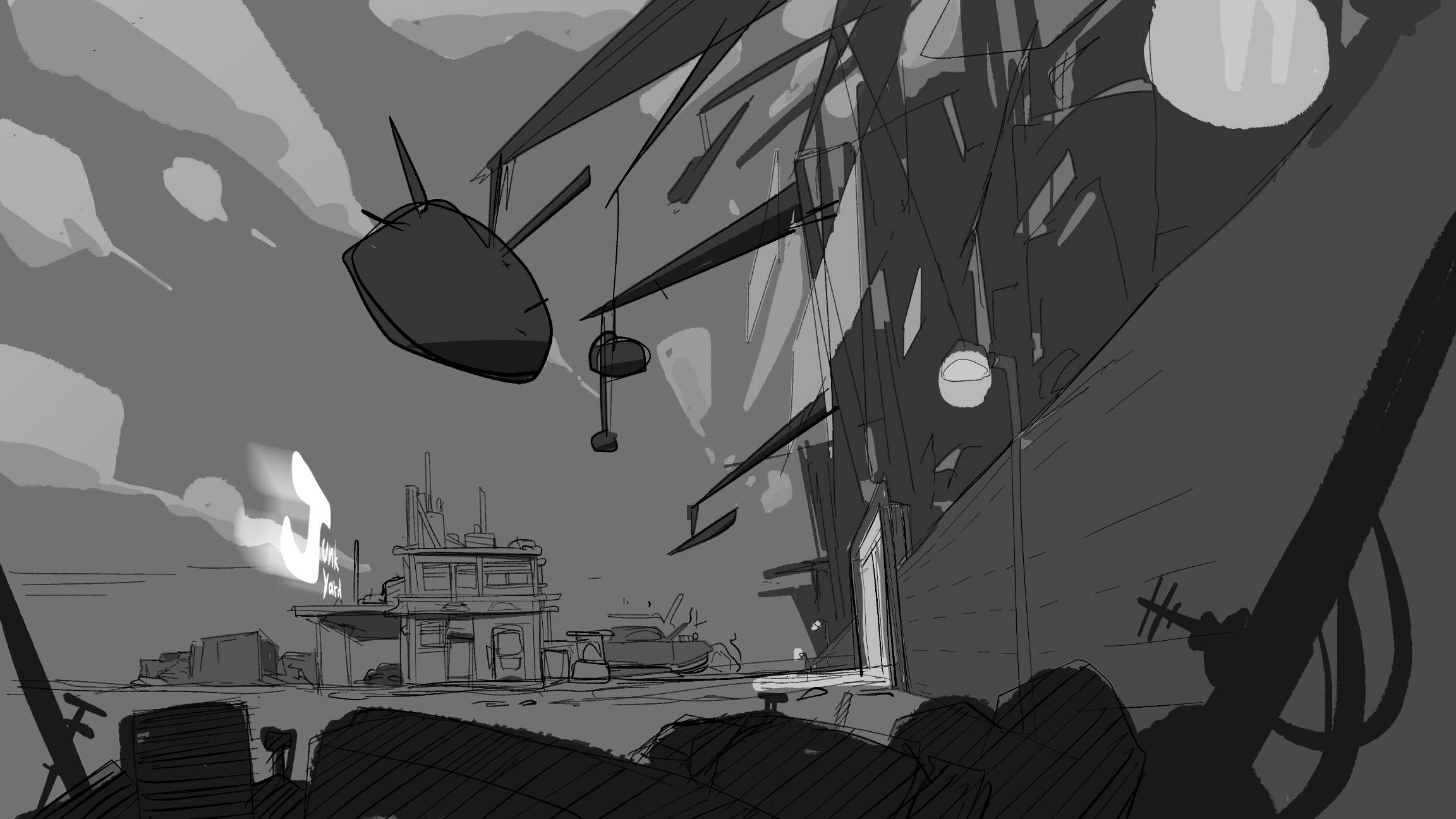 Concept junkyard level Environment  15.png