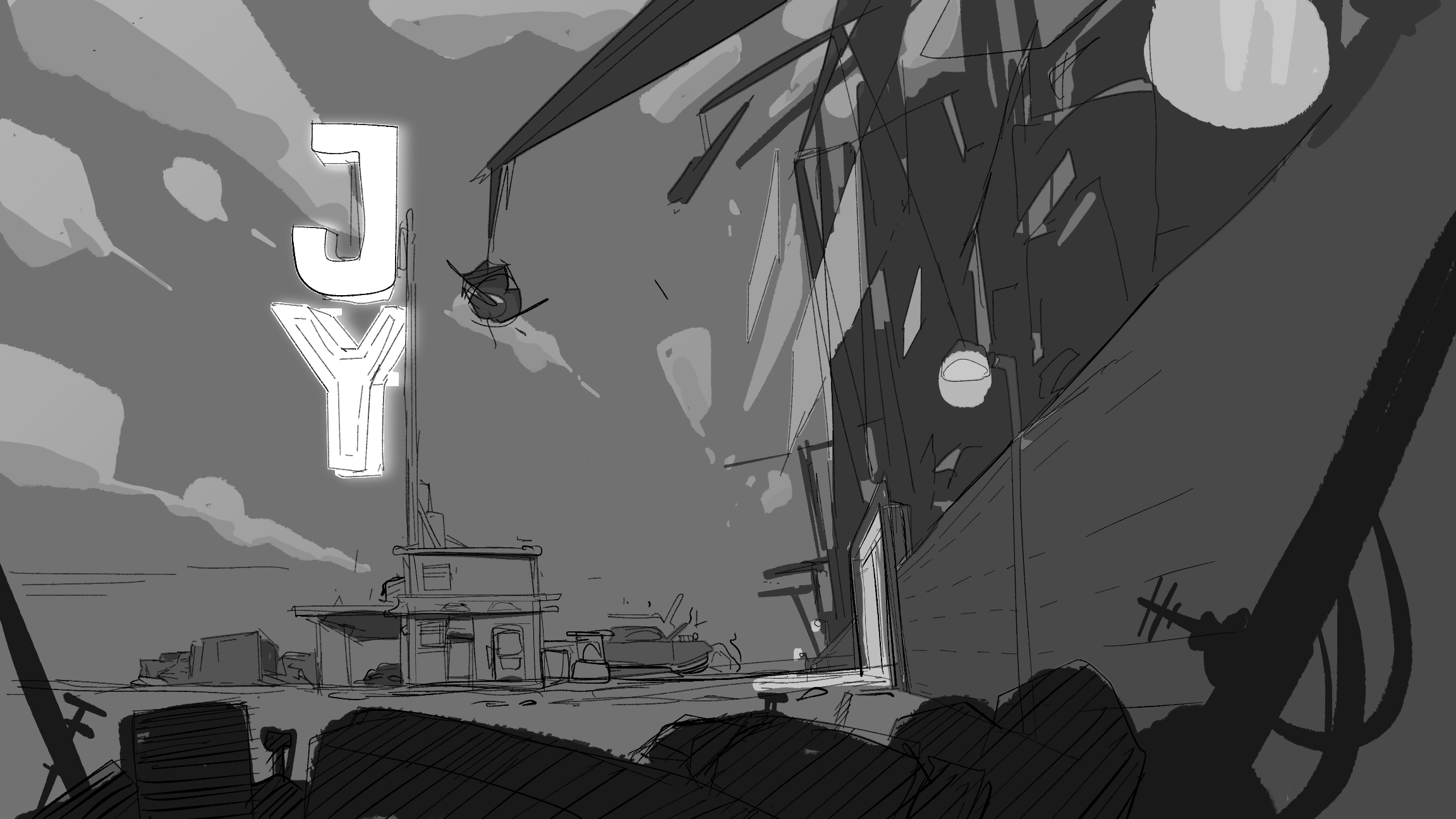 Concept junkyard level Environment  14.png
