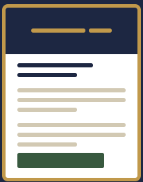 A smartphone screen displaying a webpage or app with text and a green button.