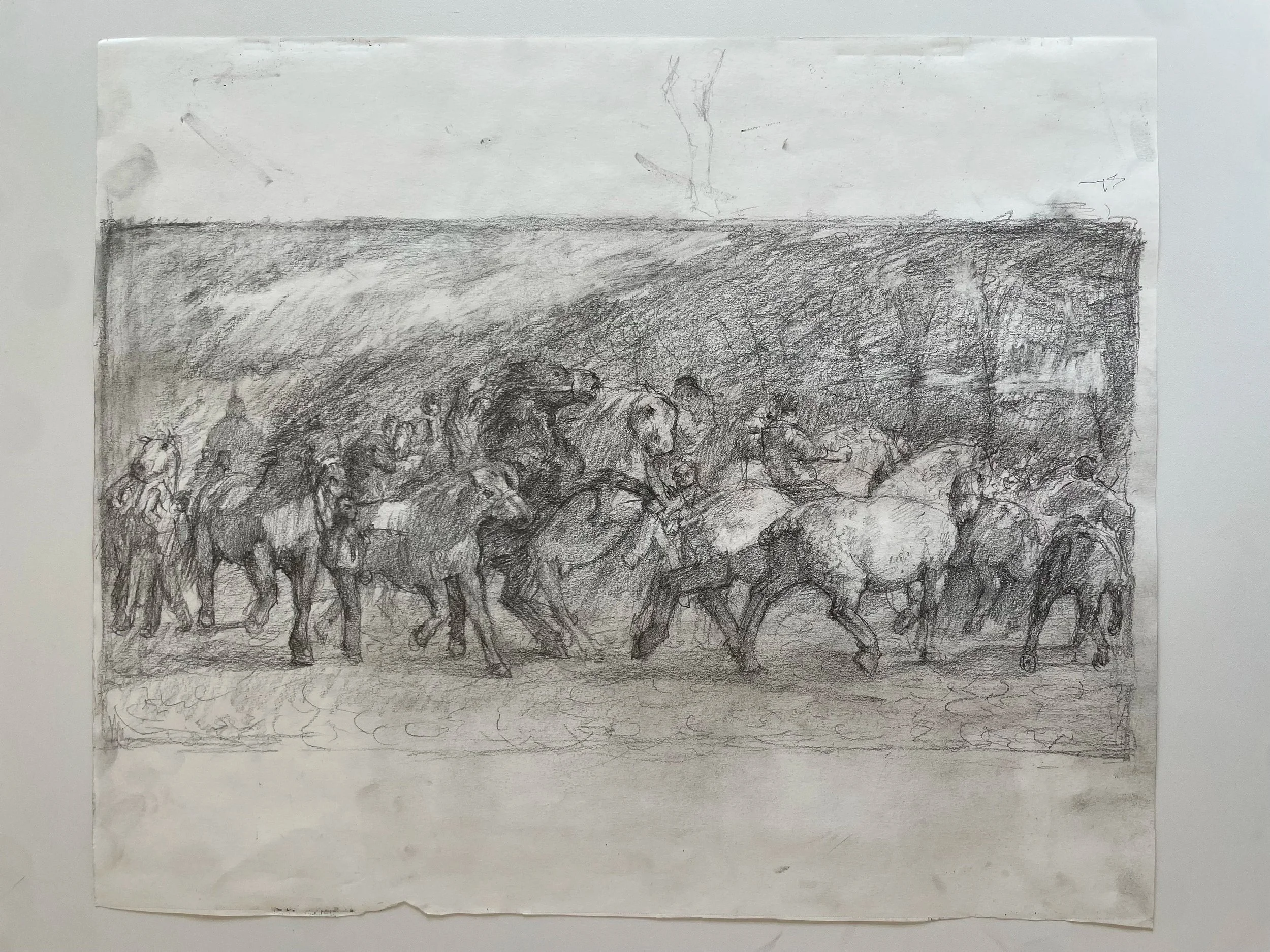 Study of The Horse Fair by Rosa Bonheur 1852–55