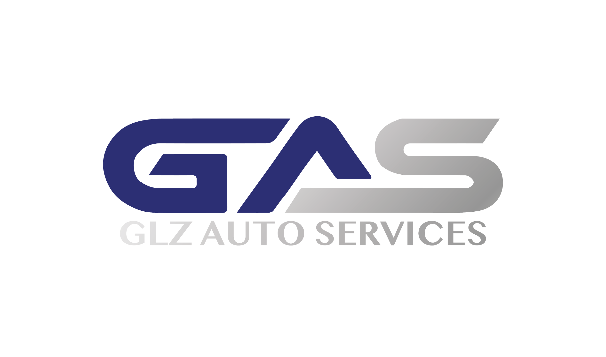 Logo of GAZ Auto Services with stylized 'GAS' in navy and gray lettering, and the words 'Alz Auto Services' beneath.