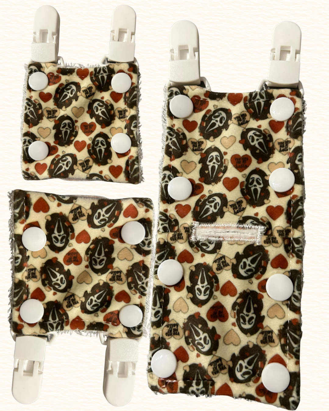 Port cover with clips