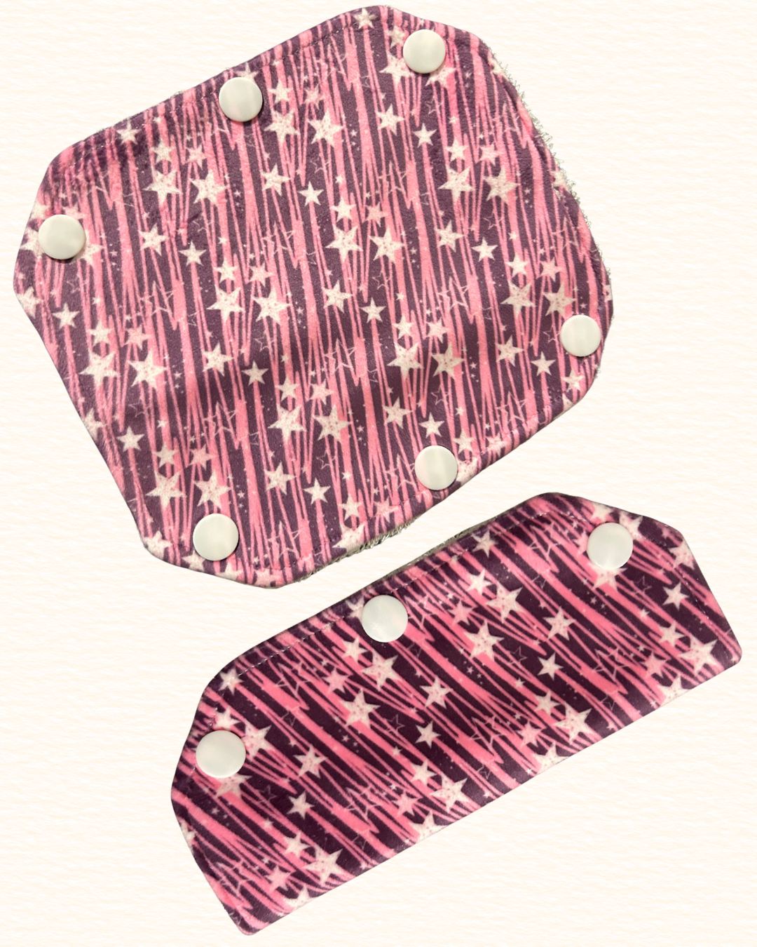 Pink star velour port cover