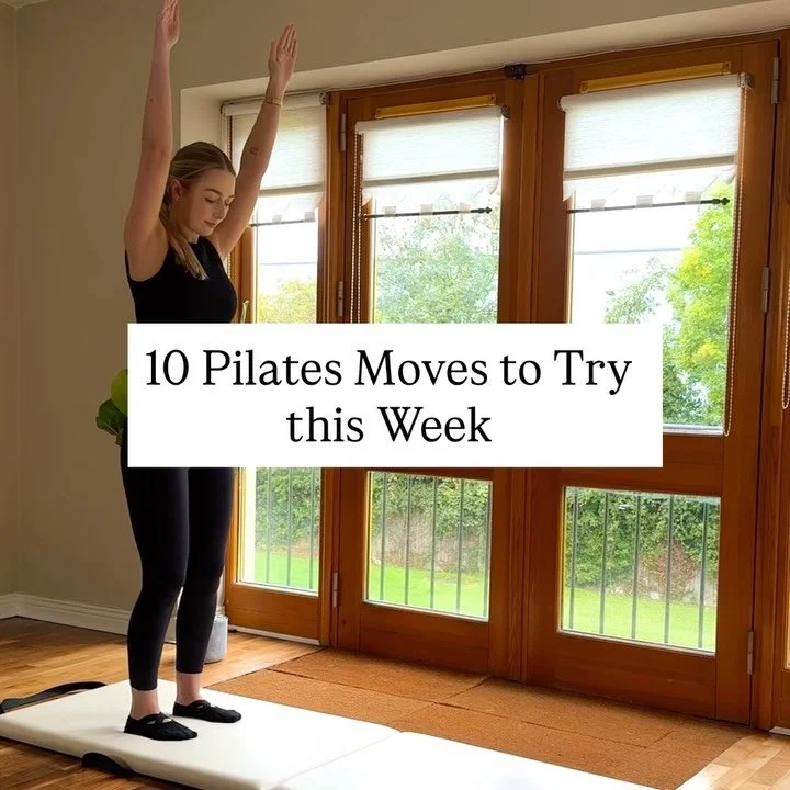 Here&rsquo;s your new 10 Pilates exercises to try this week. Try now or save for later💫 

Breathe throughout, focus on your form and enjoy! Try each exercise x8 reps for an express full body class. 

Full guided classes are available on the app🌿

T